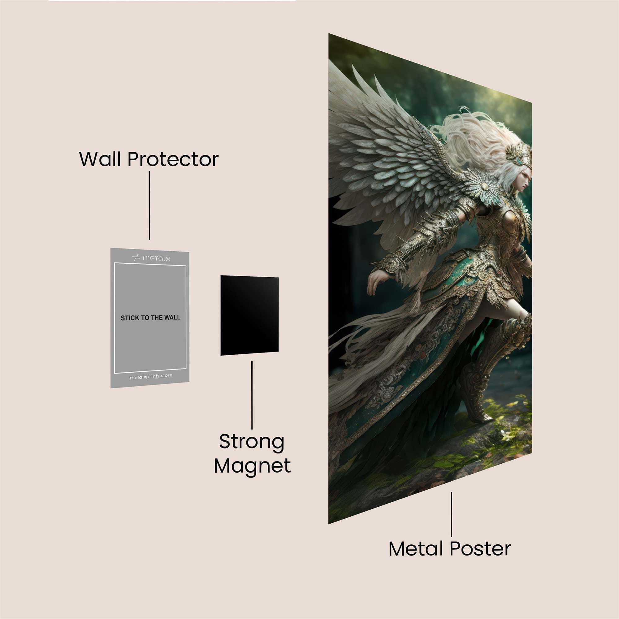 Angel Serenity Safe Wall Magnetic / M