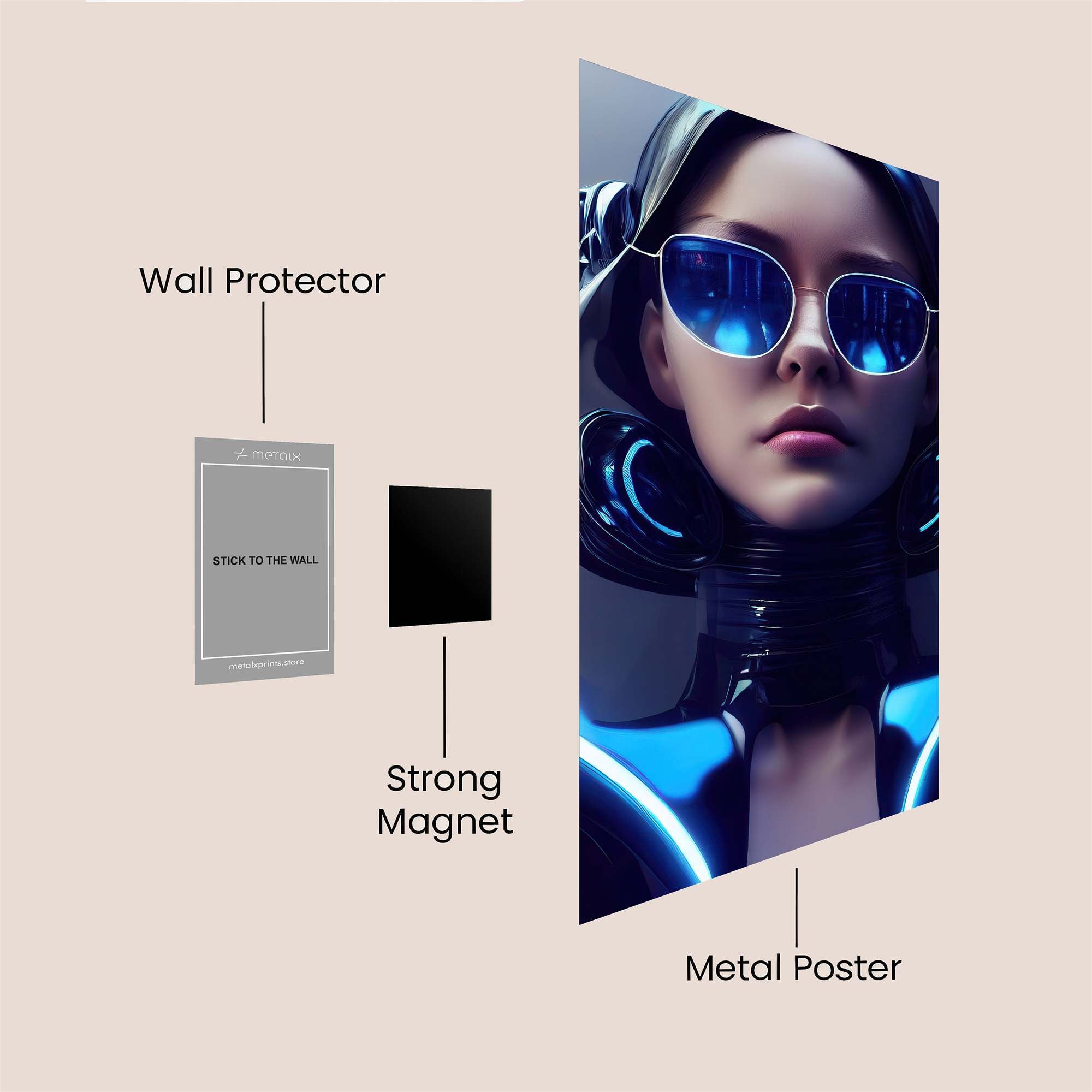 Cyber Enigma Safe Wall Magnetic / M