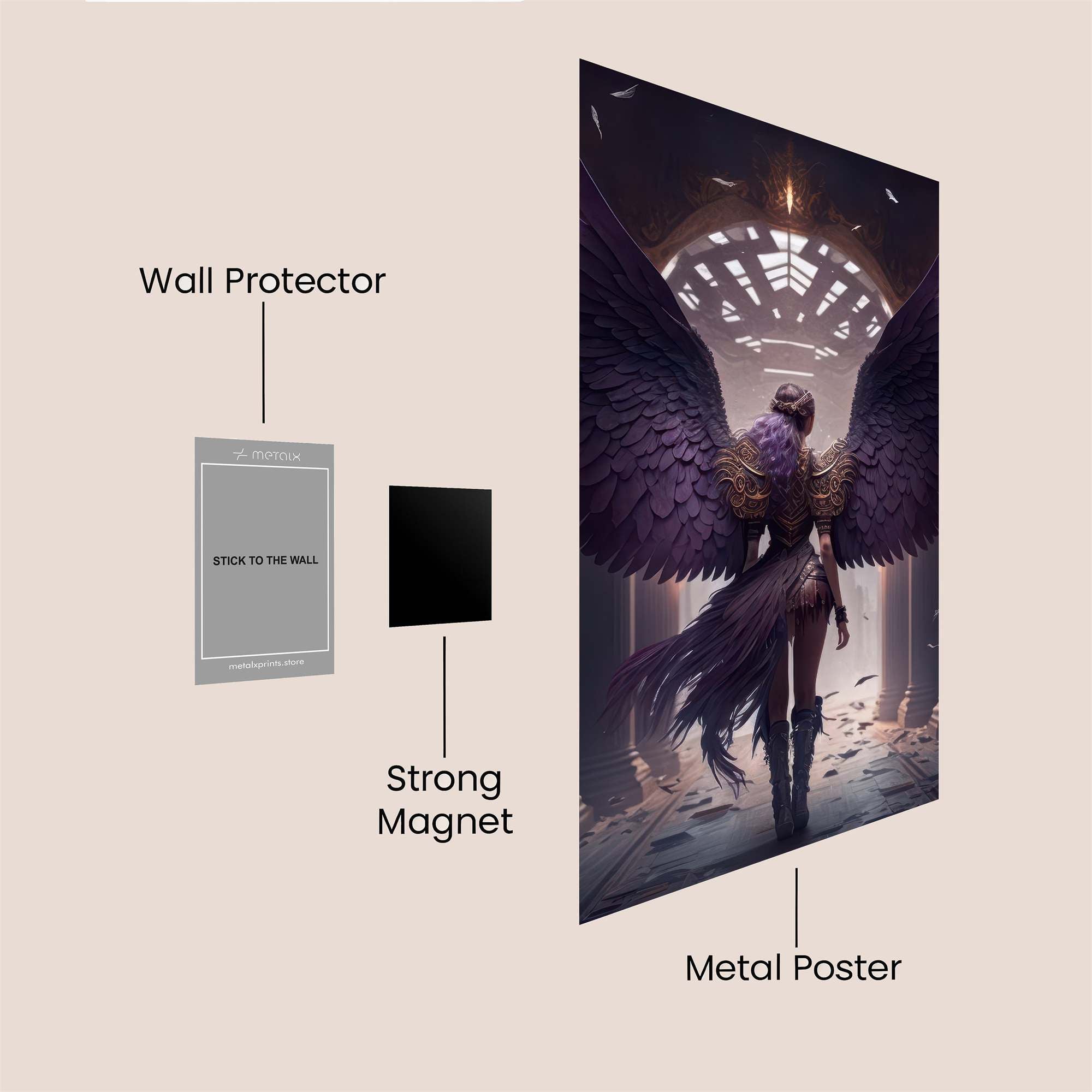 Angel Ascendant Safe Wall Magnetic / M