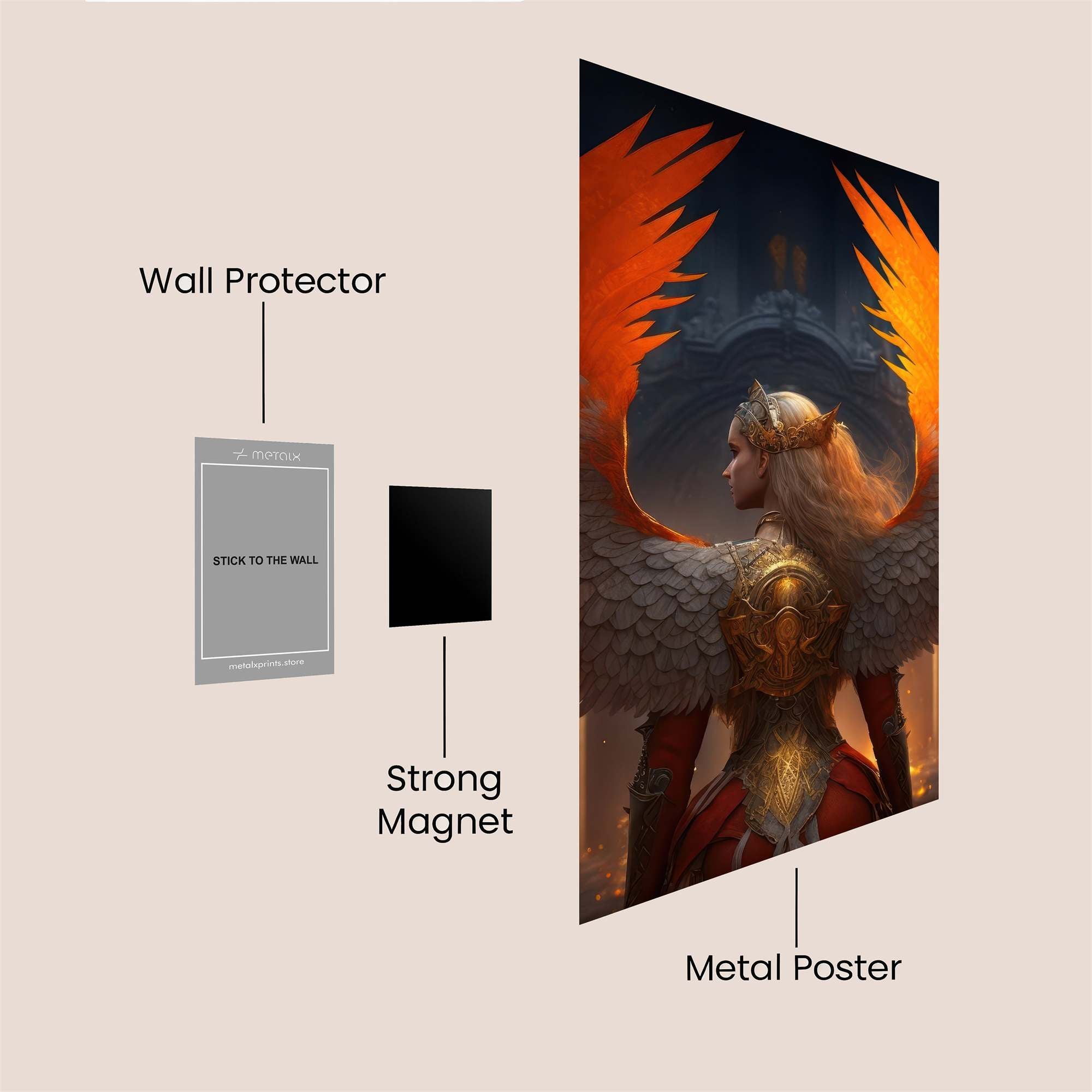 Phoenix Ascend Safe Wall Magnetic / M