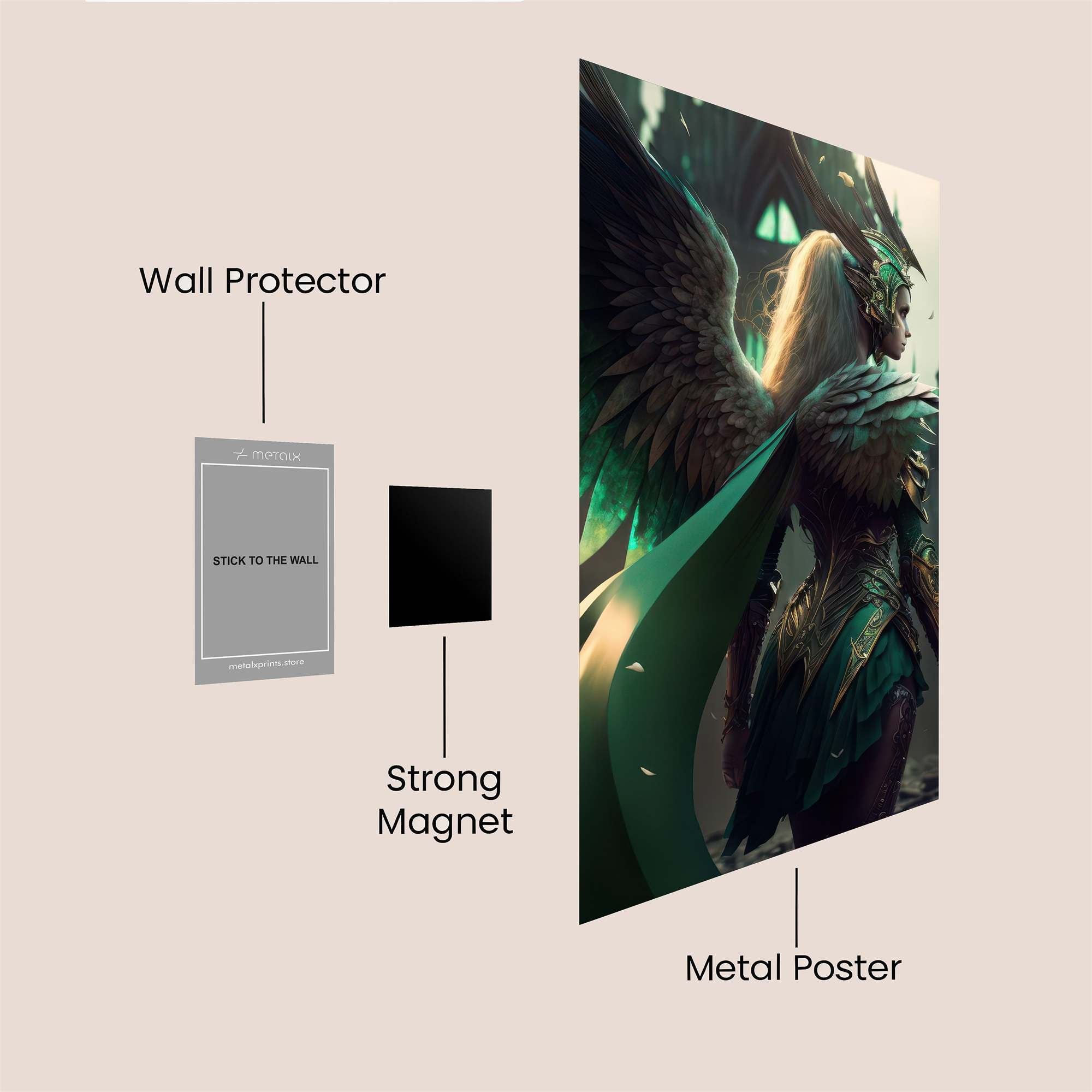 Emerald Guardian Safe Wall Magnetic / M