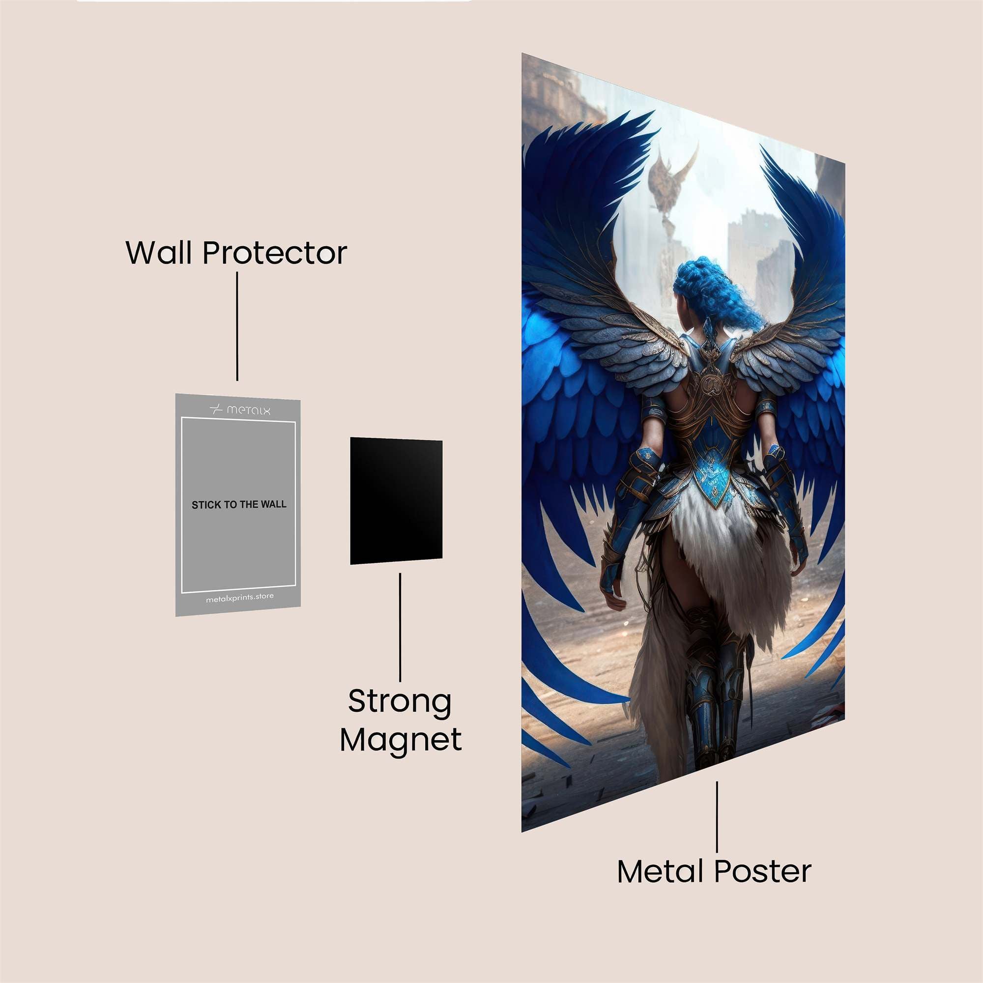 Azure Guardian Safe Wall Magnetic / M