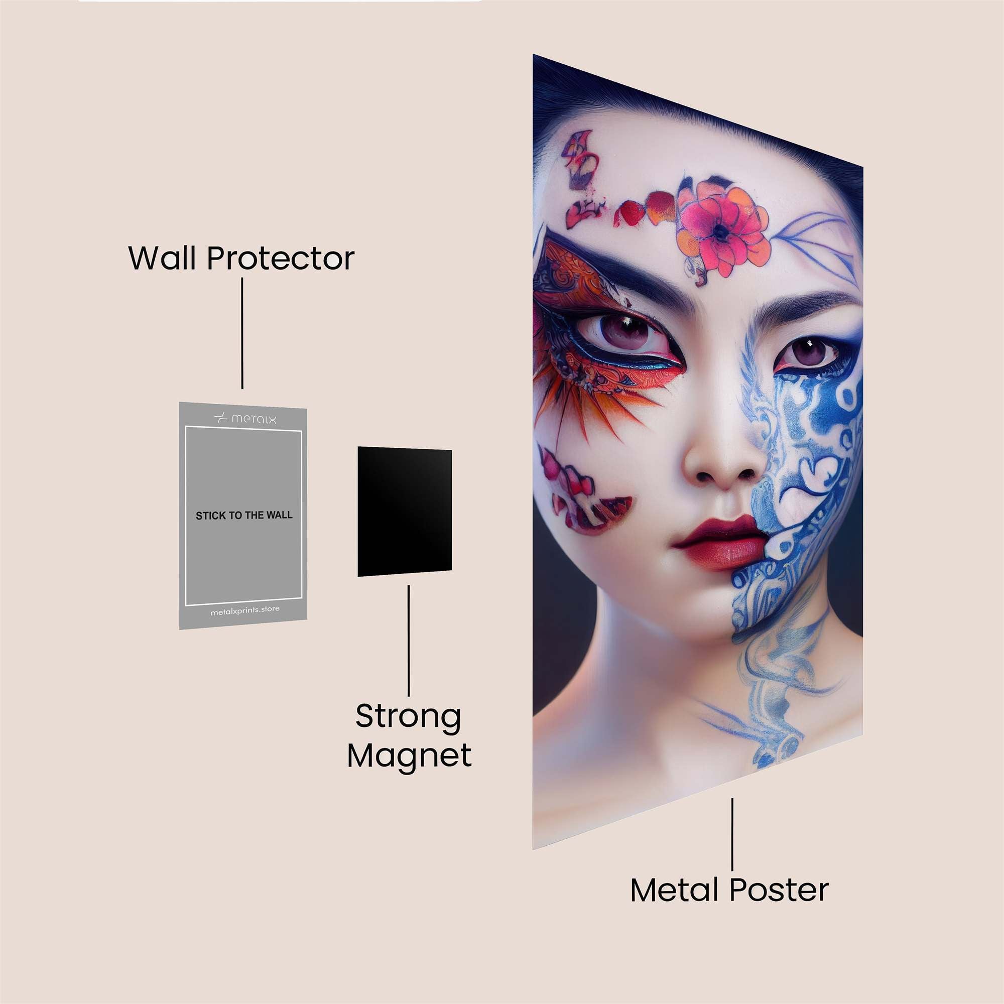 FloralHarmony Safe Wall Magnetic / M