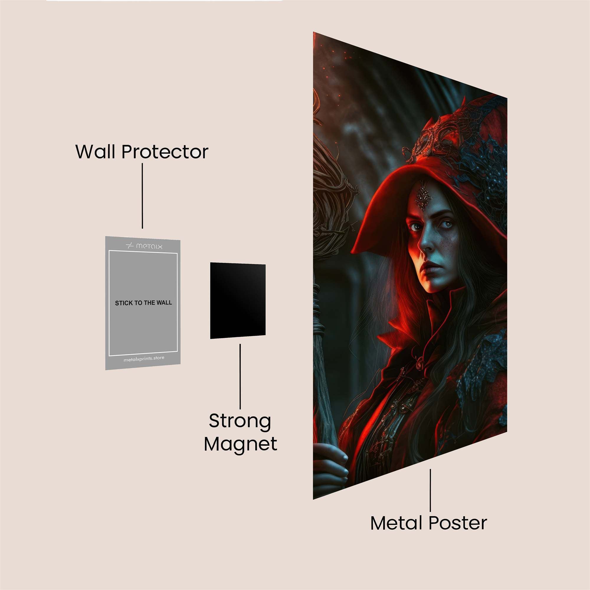 Witch Enigmatic Safe Wall Magnetic / M