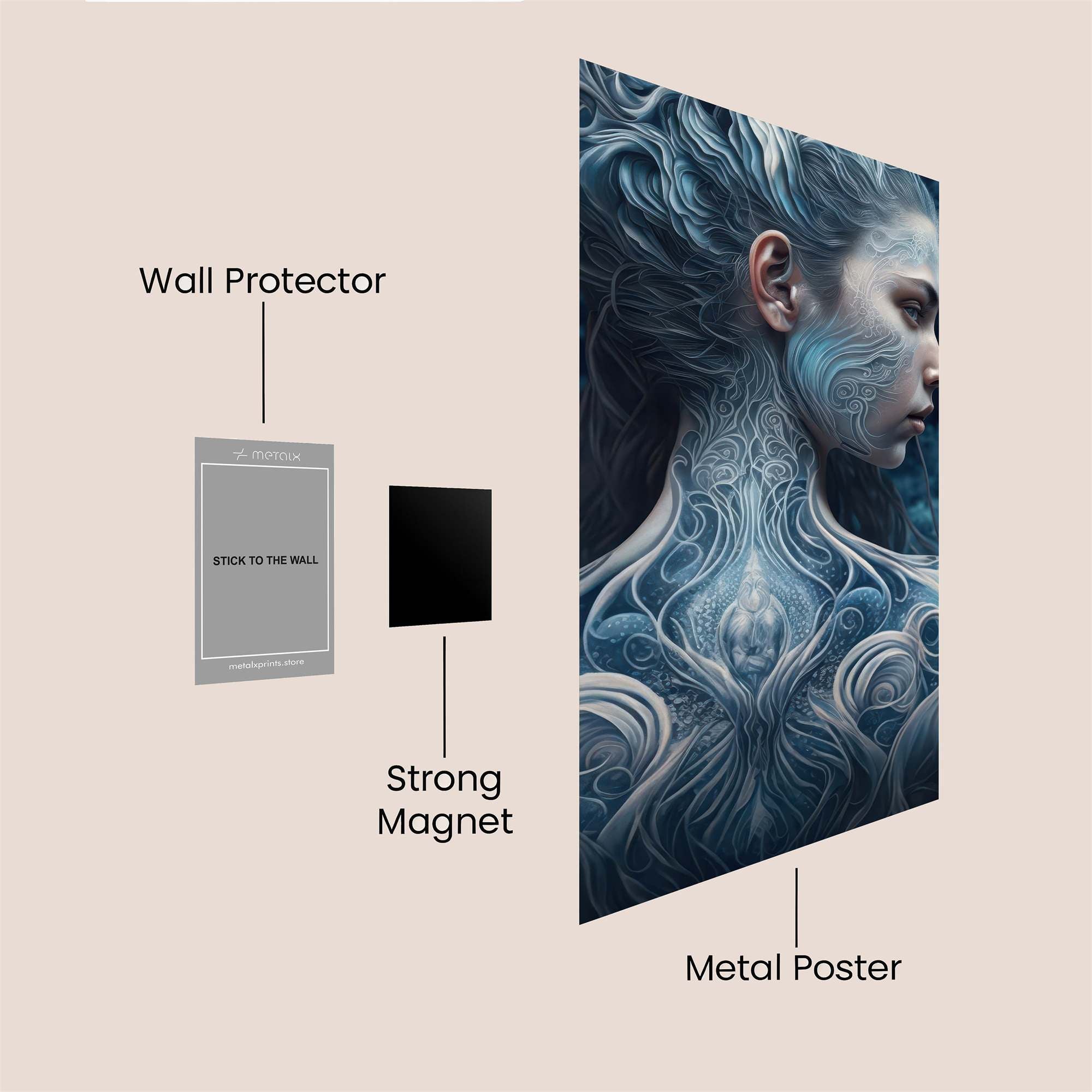 Siren's Enigma Safe Wall Magnetic / M