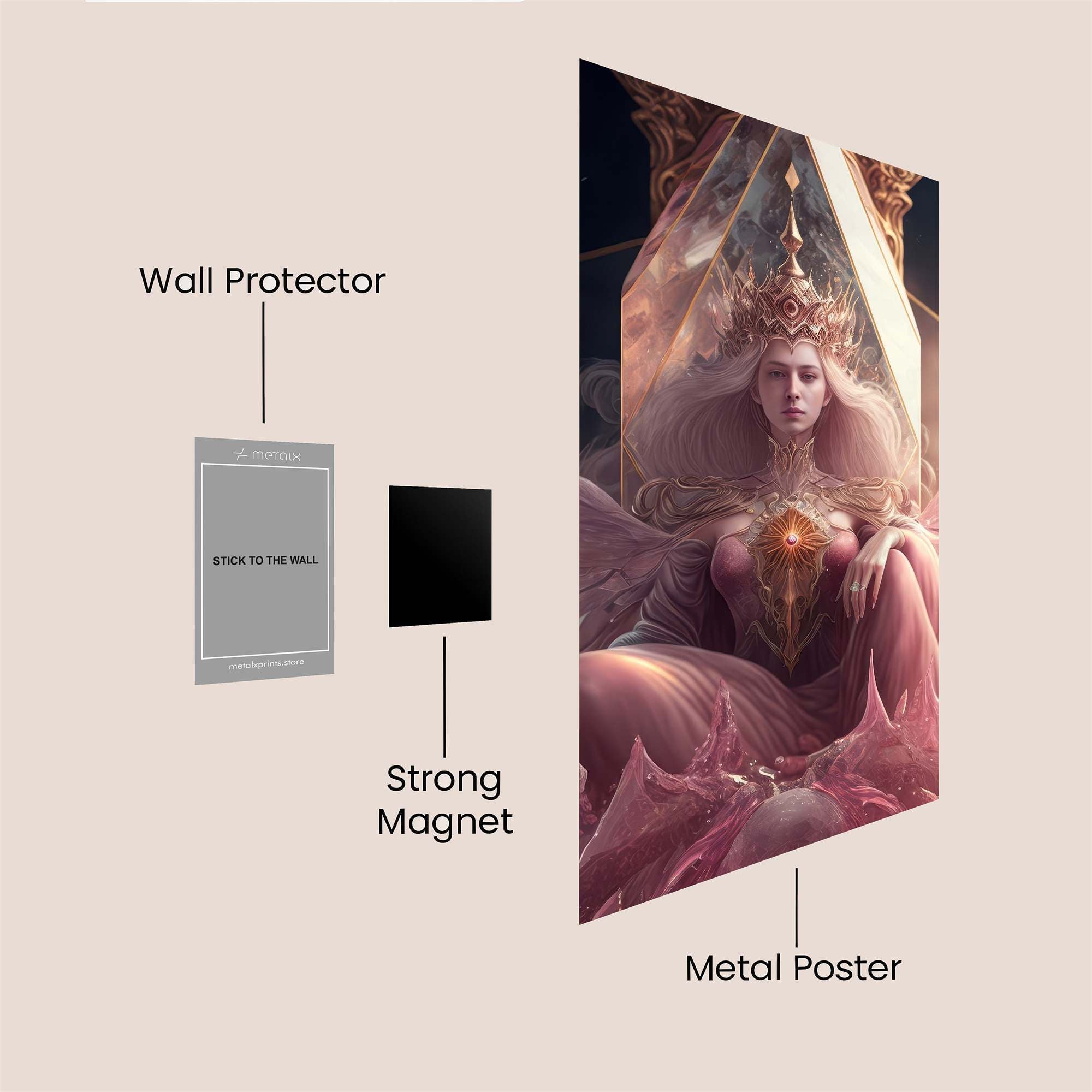 Queen Radiant Safe Wall Magnetic / M