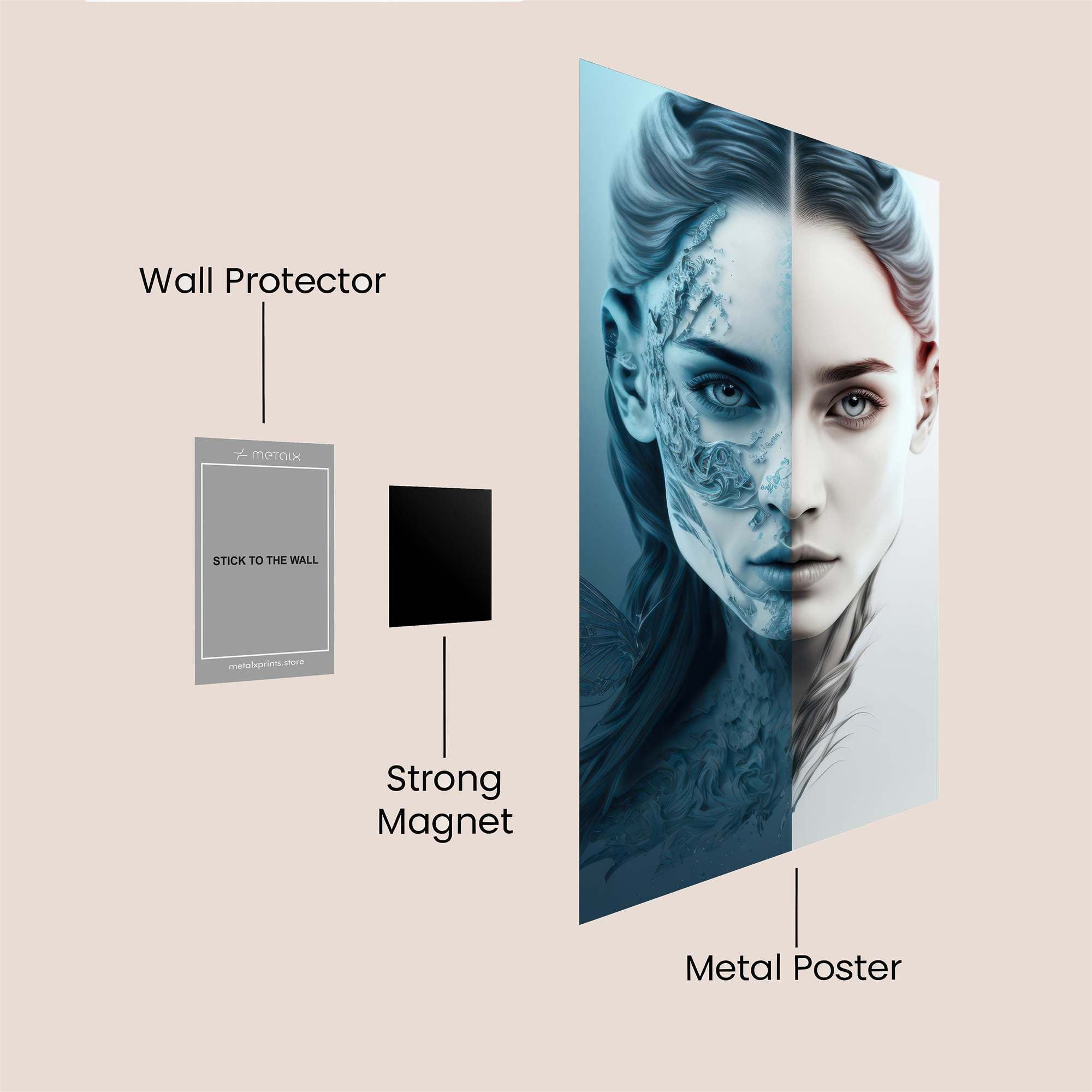 Frozen Grace Safe Wall Magnetic / M