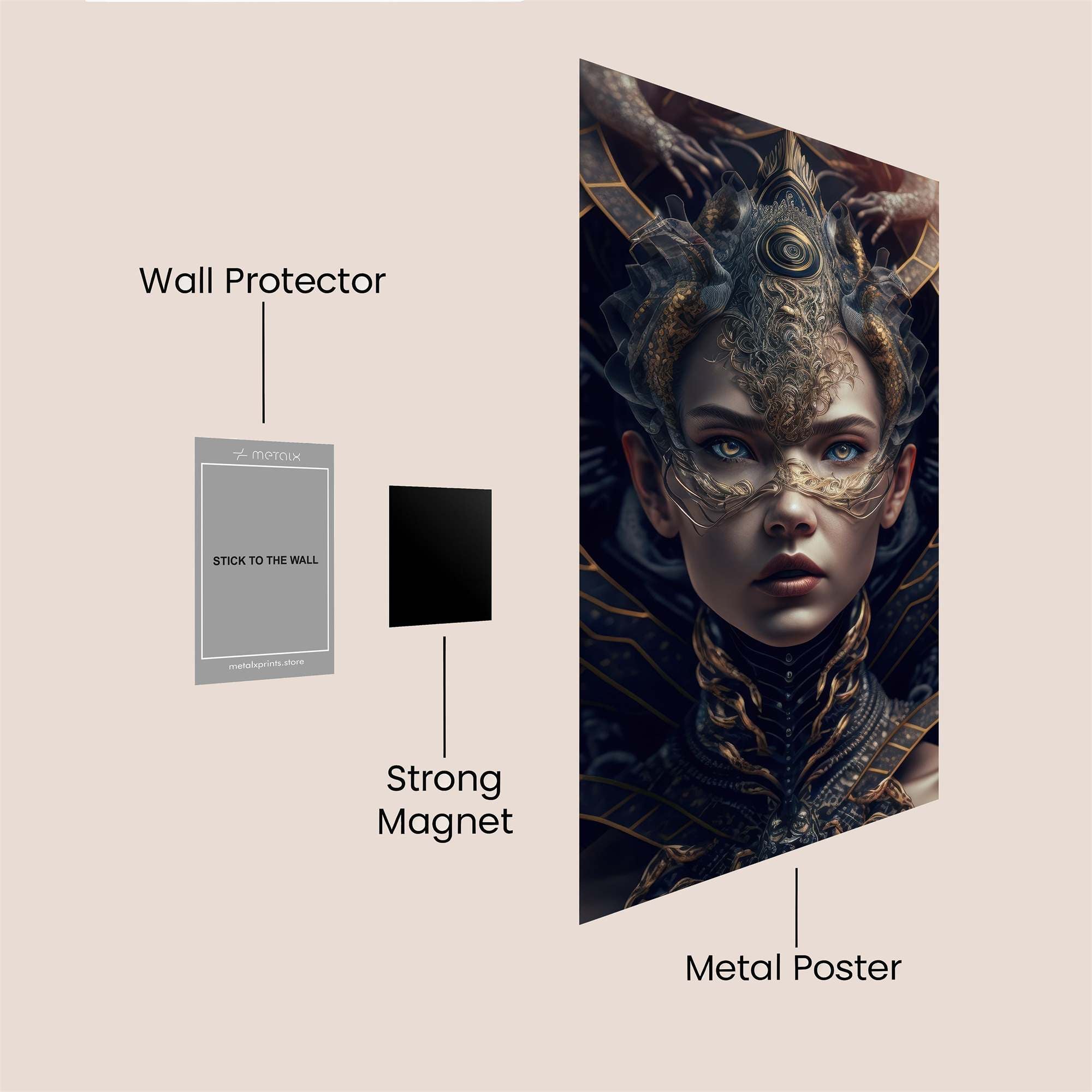 Medusa Enigmatic Safe Wall Magnetic / M