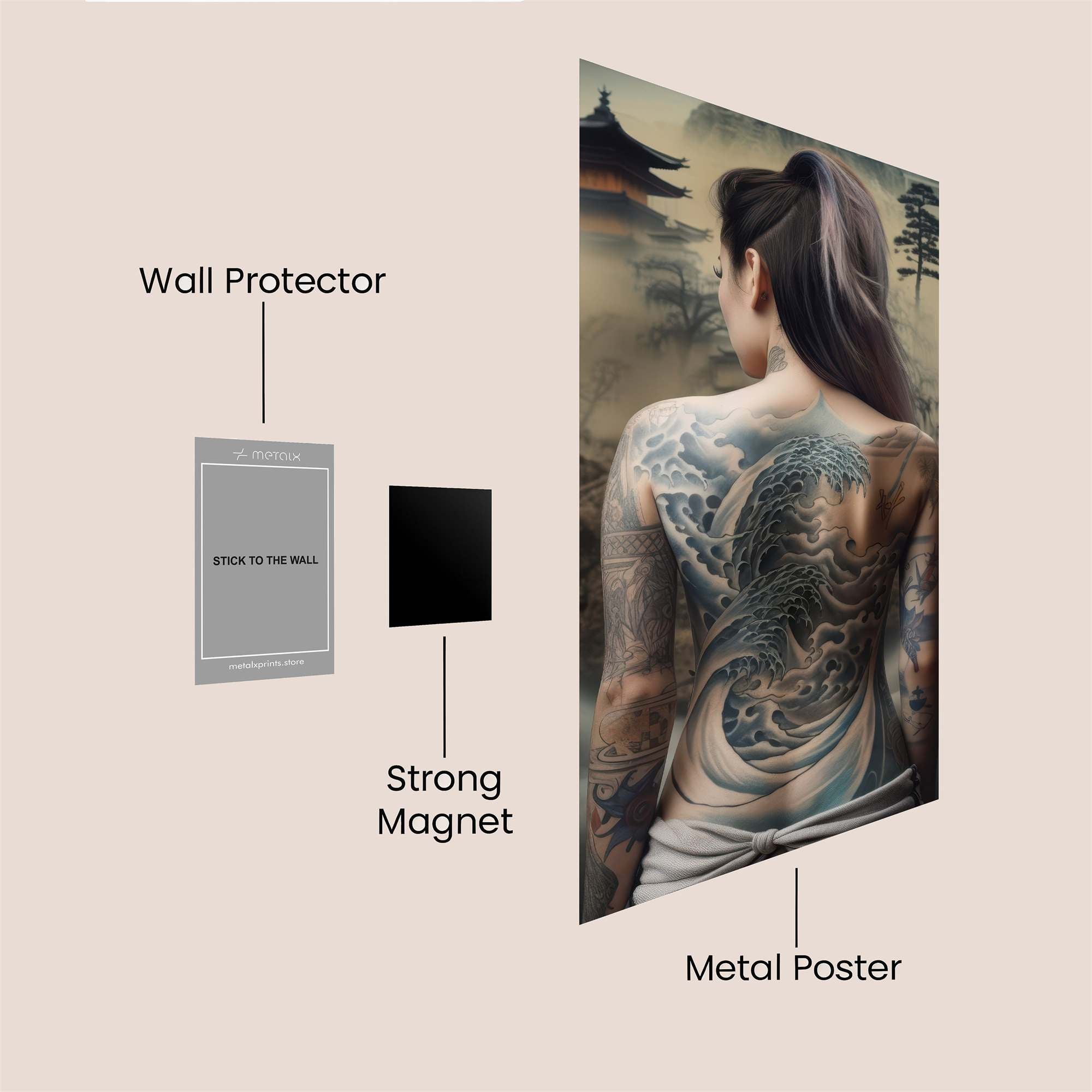 Temple Serenity Safe Wall Magnetic / M