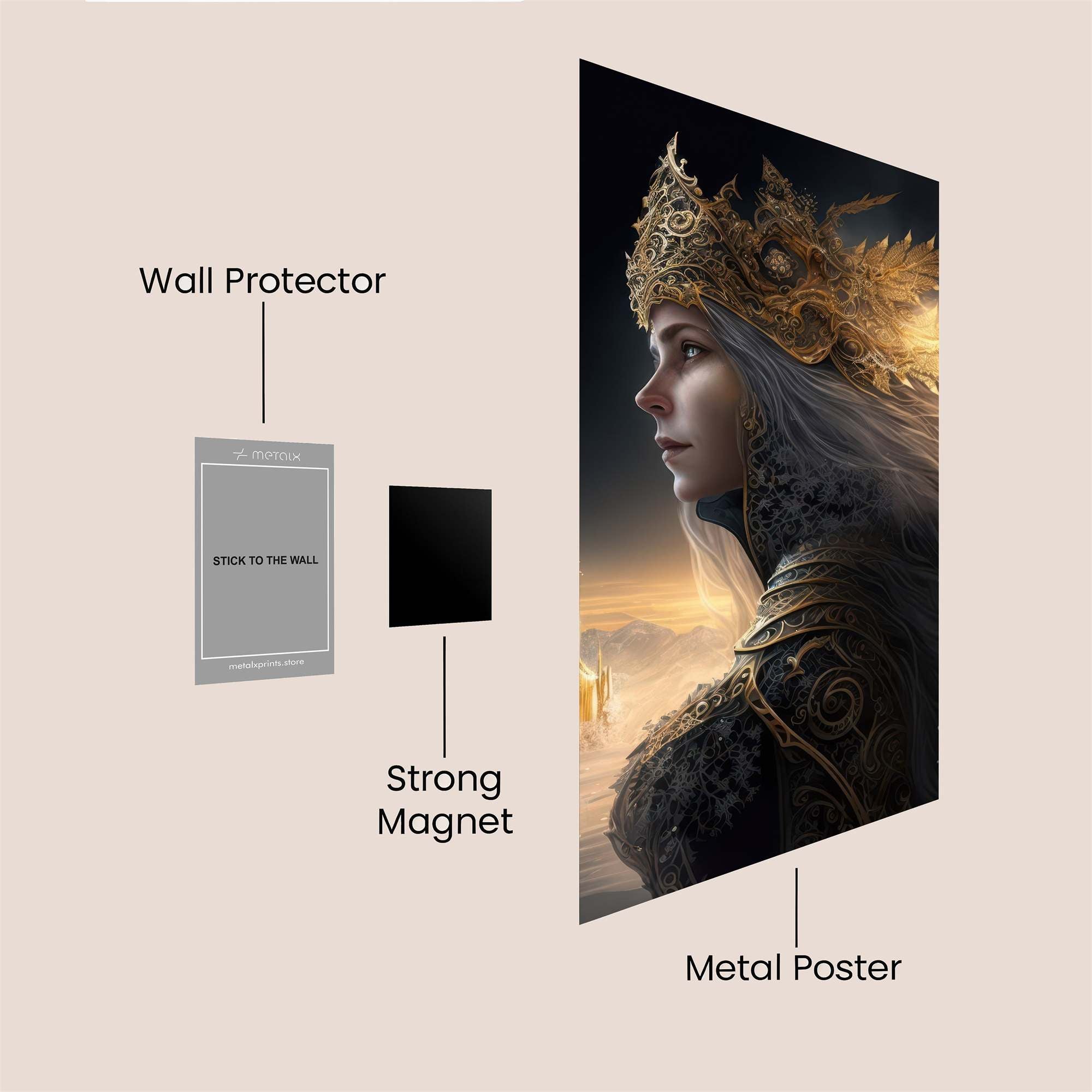 Queen Majestic Safe Wall Magnetic / M