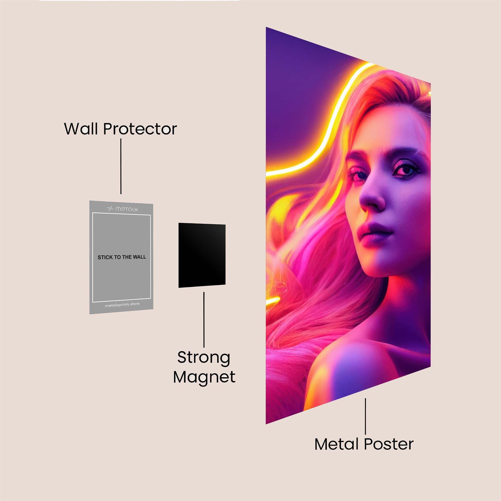 Neon Dream Safe Wall Magnetic / M