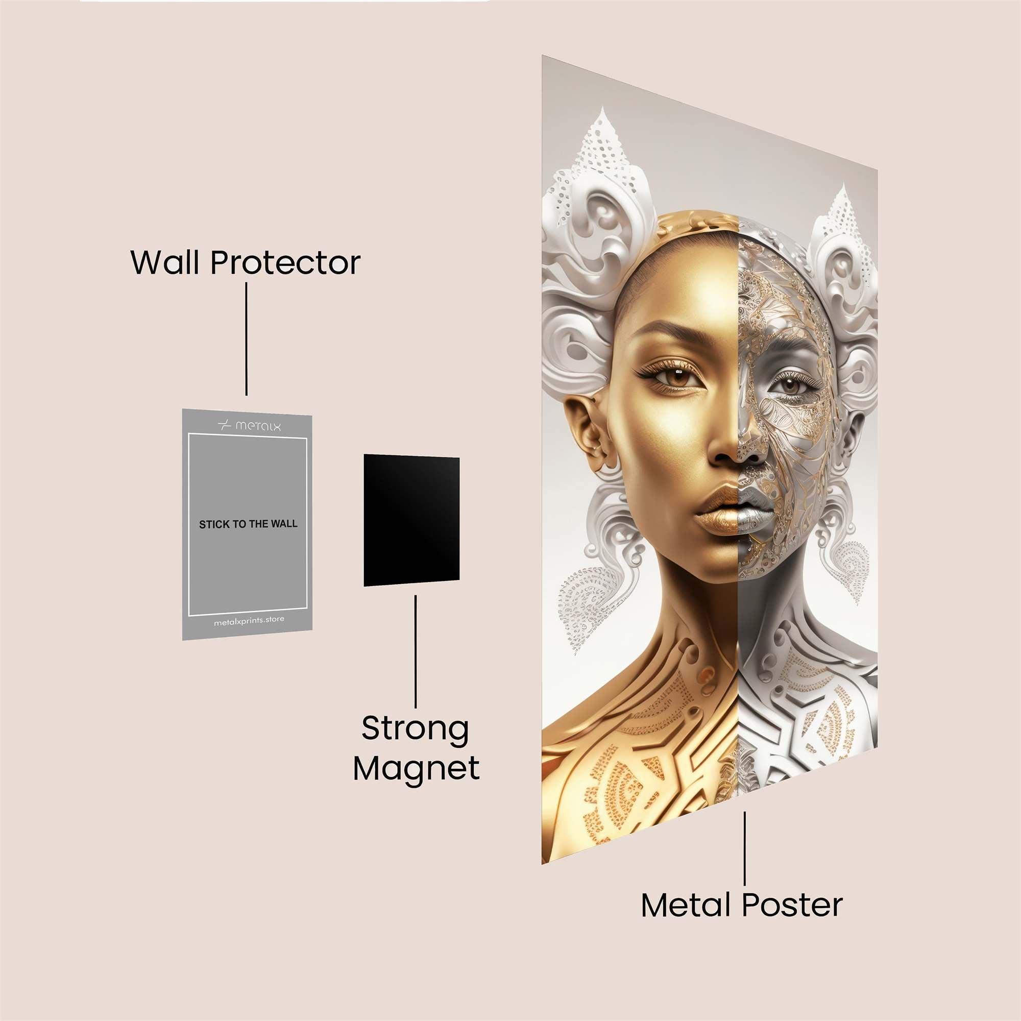 Goddess Duality Safe Wall Magnetic / M