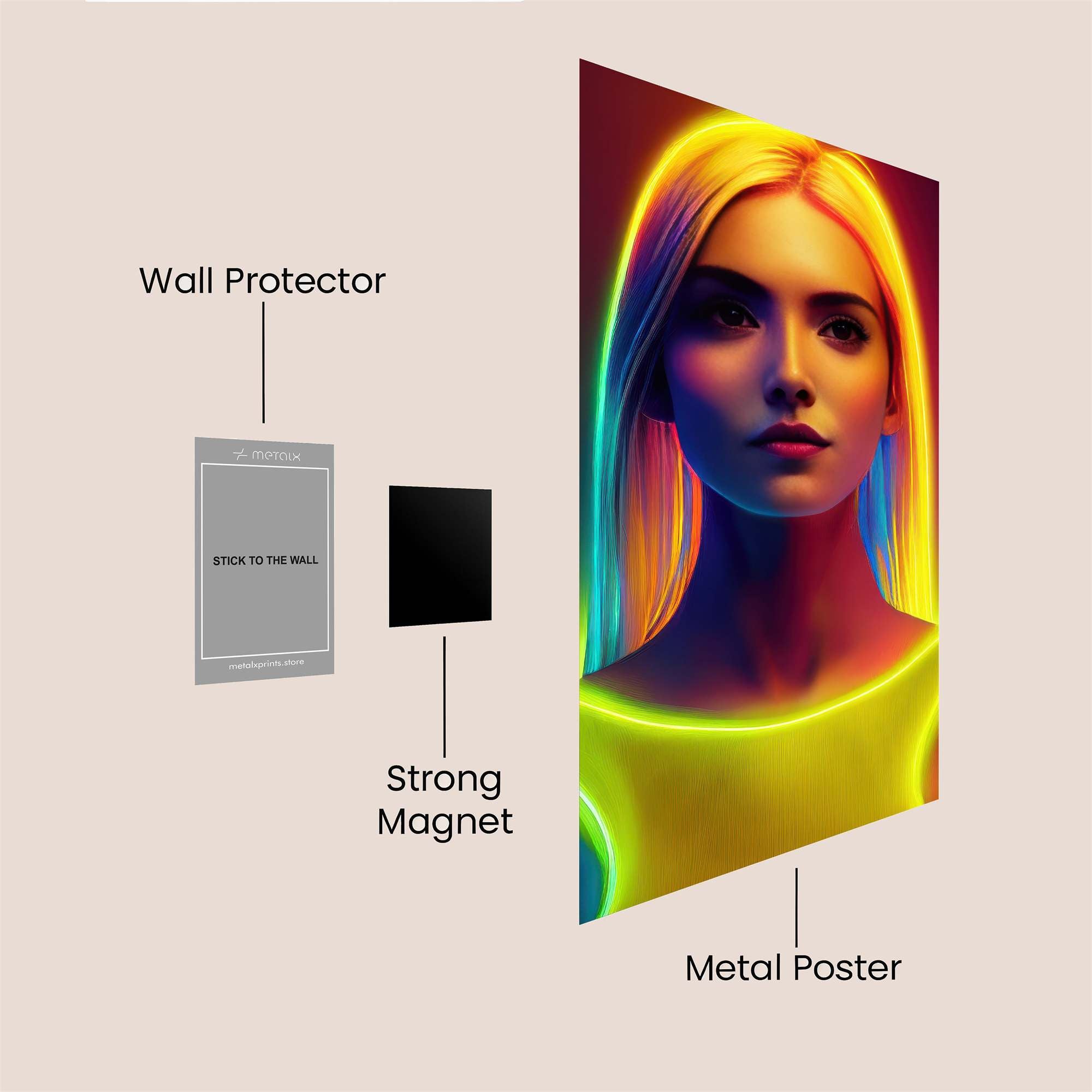 Neon Dream Safe Wall Magnetic / M