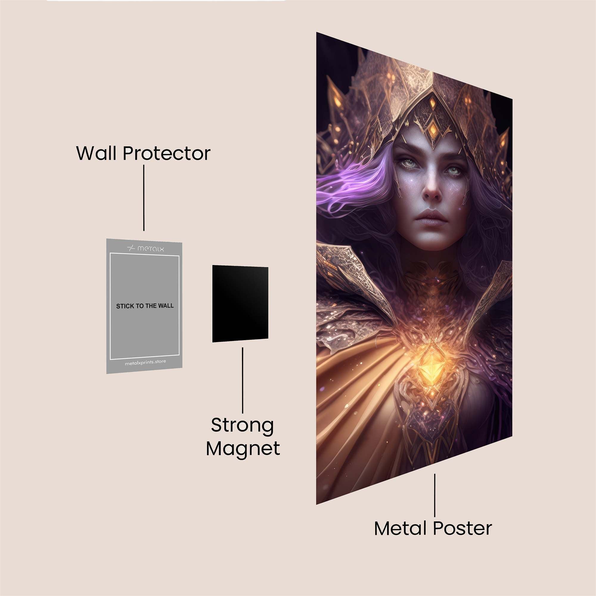 Mystic Radiance Safe Wall Magnetic / M