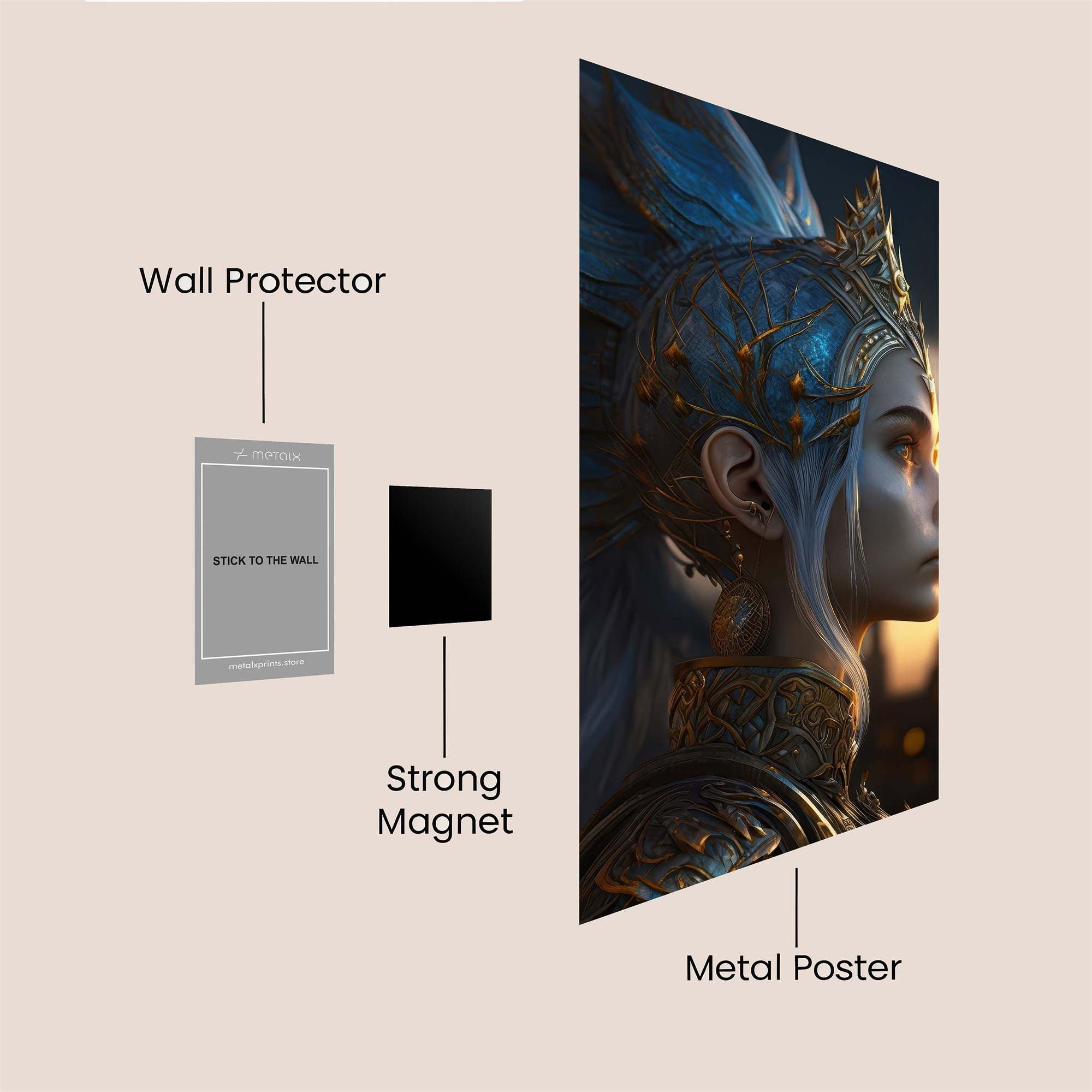 Queen Serene Safe Wall Magnetic / M