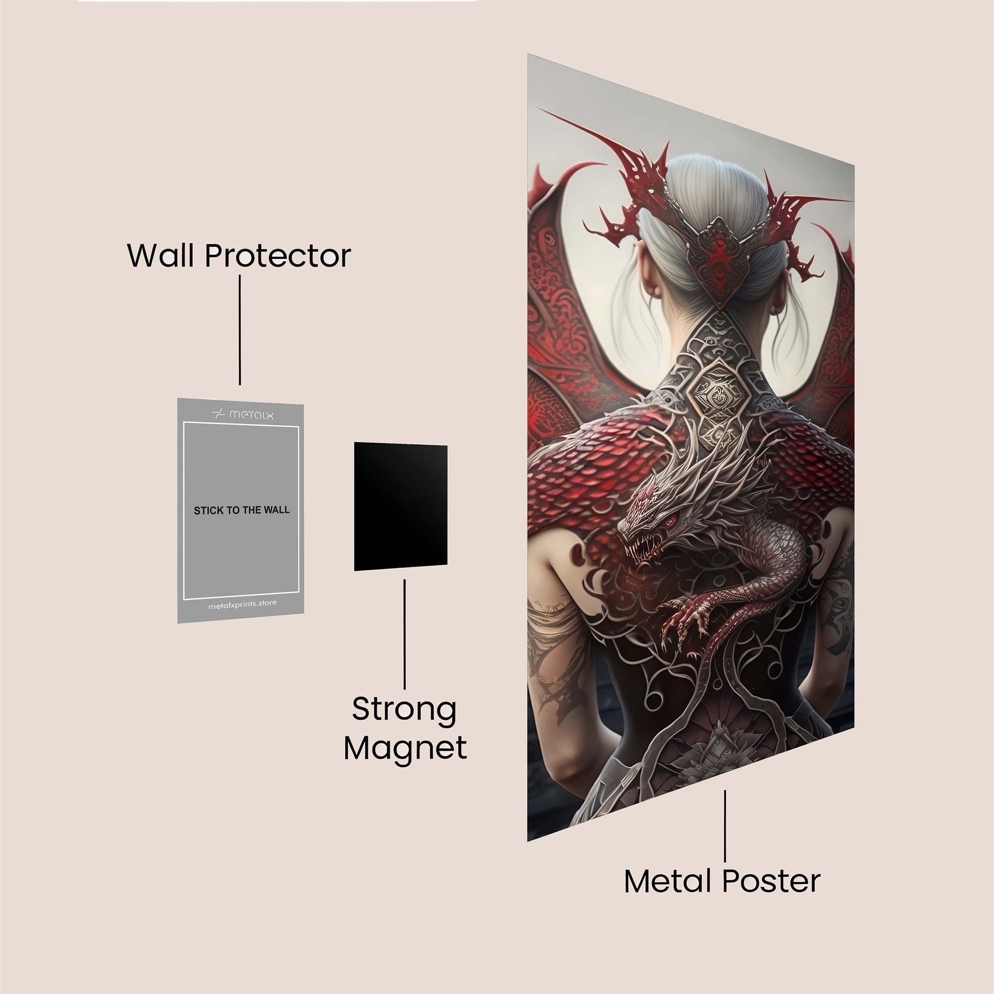 Dragon Majesty Safe Wall Magnetic / M