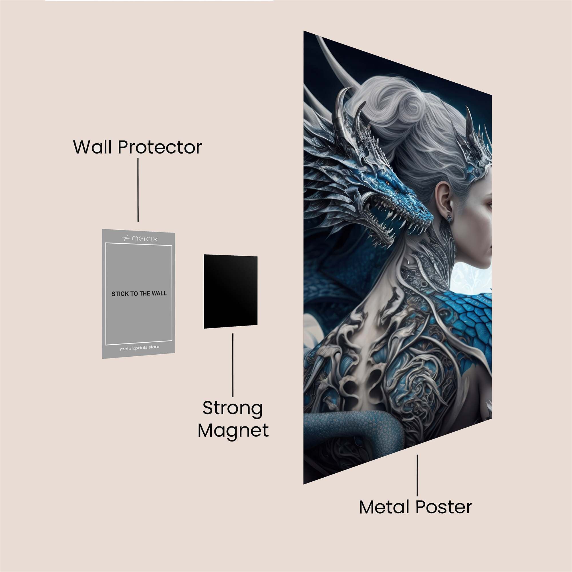 Dragon Enigma Safe Wall Magnetic / M