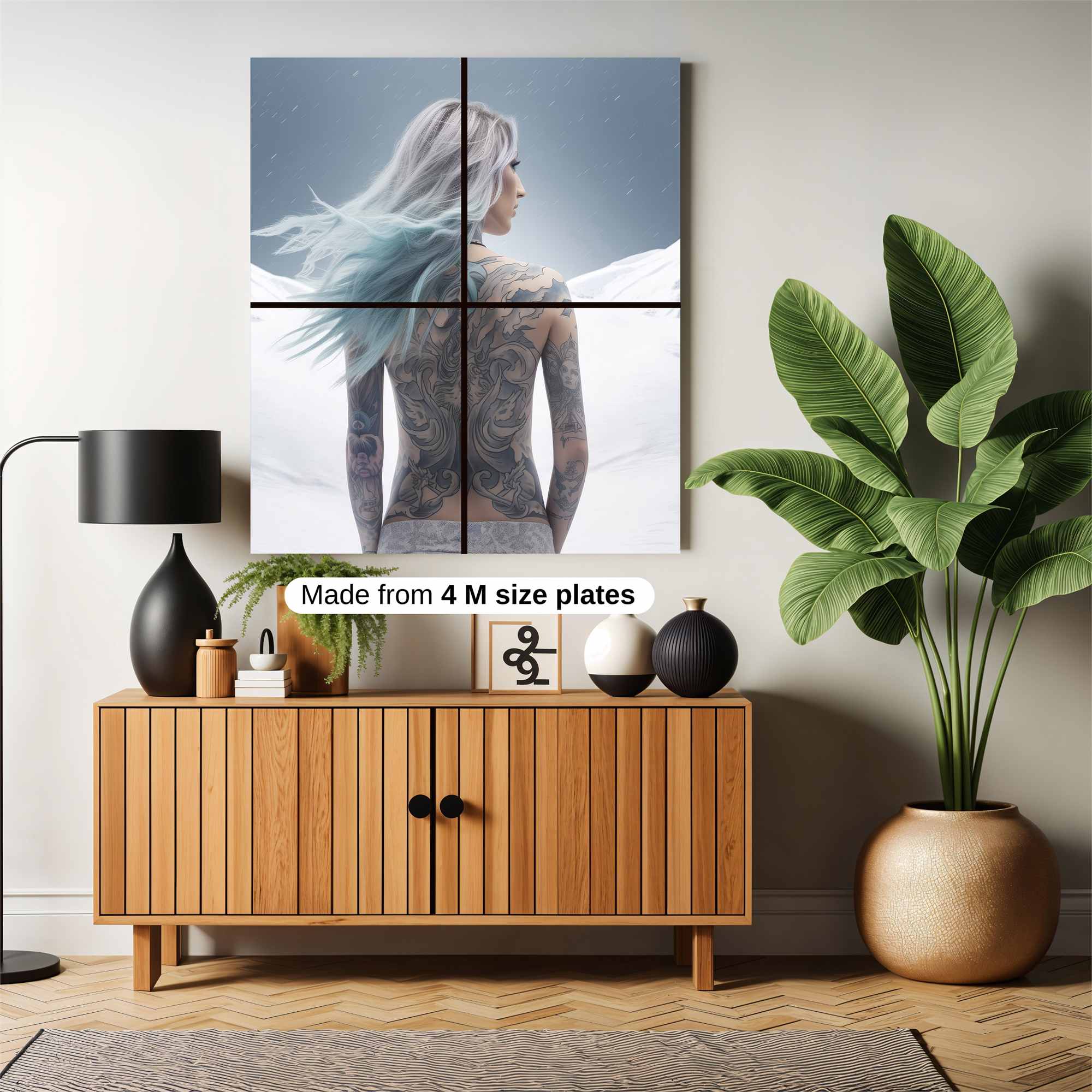 Frostbound Elegance Safe Wall Magnetic / M