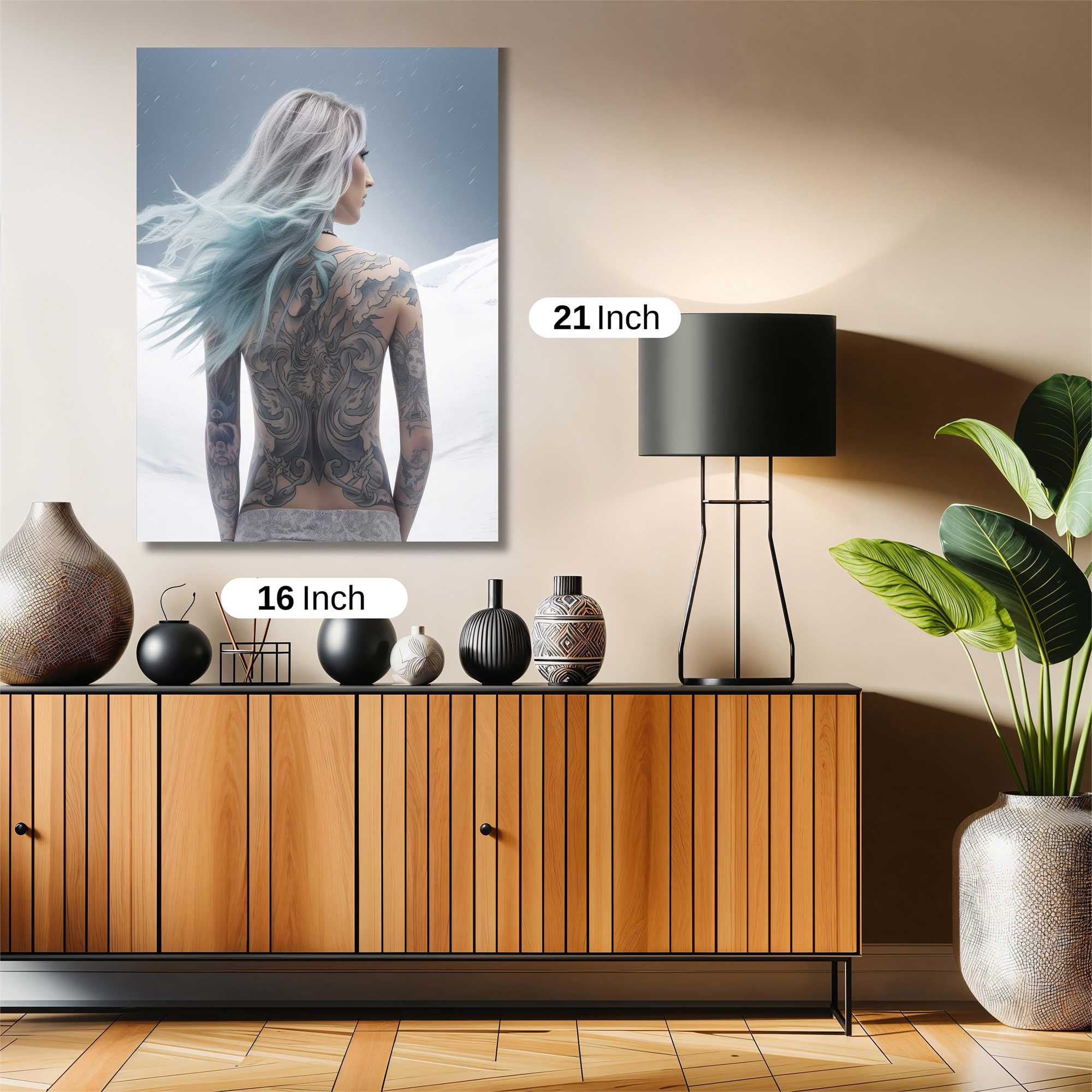 Frostbound Elegance Safe Wall Magnetic / M