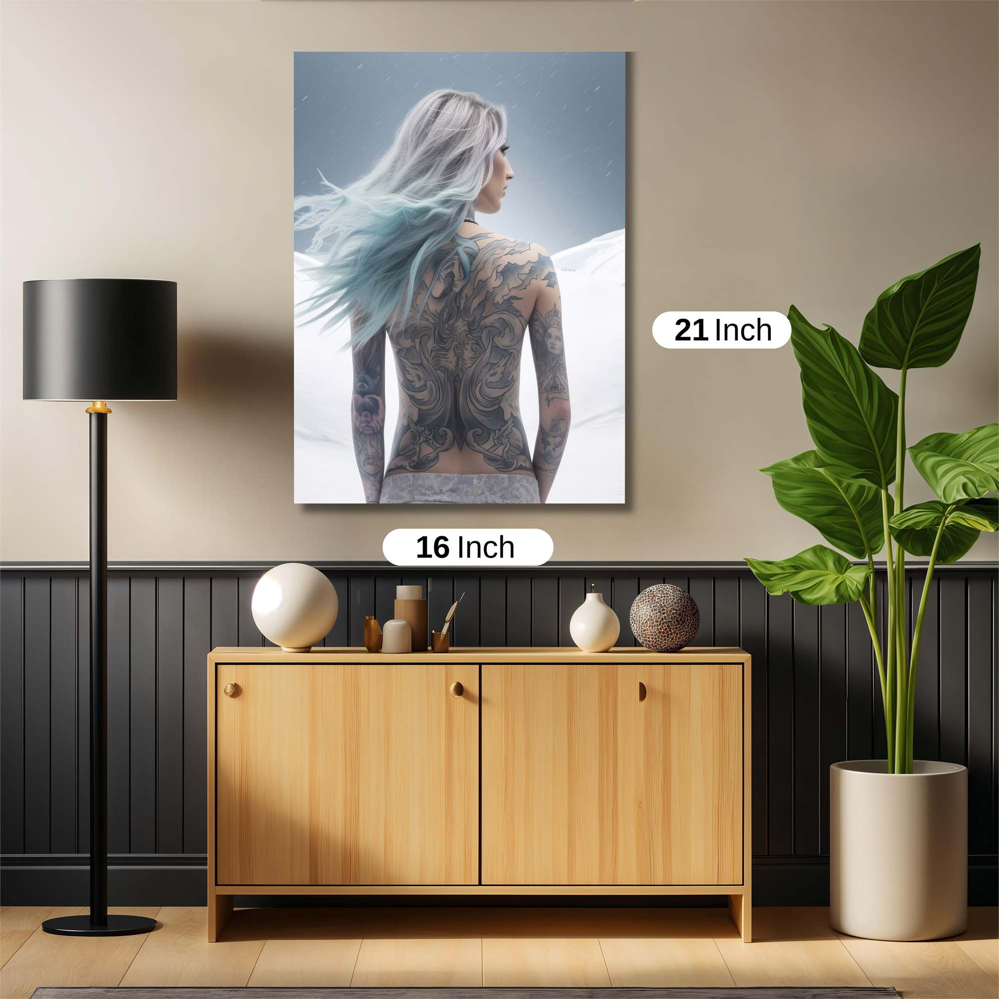 Frostbound Elegance Safe Wall Magnetic / M