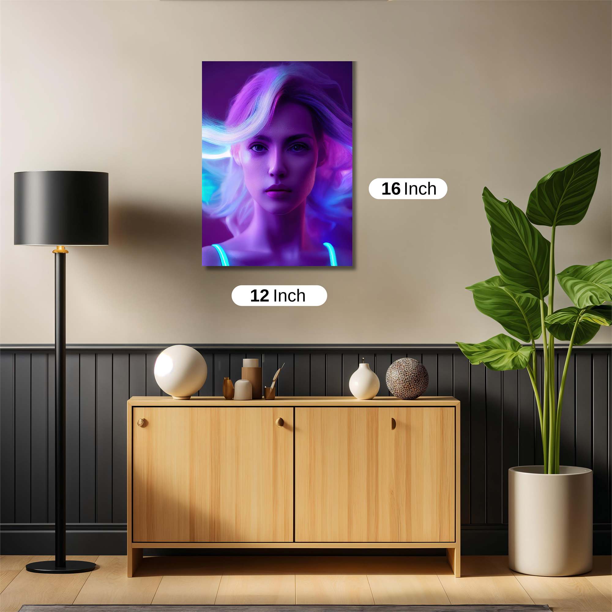 Neon Serenity Safe Wall Magnetic / M