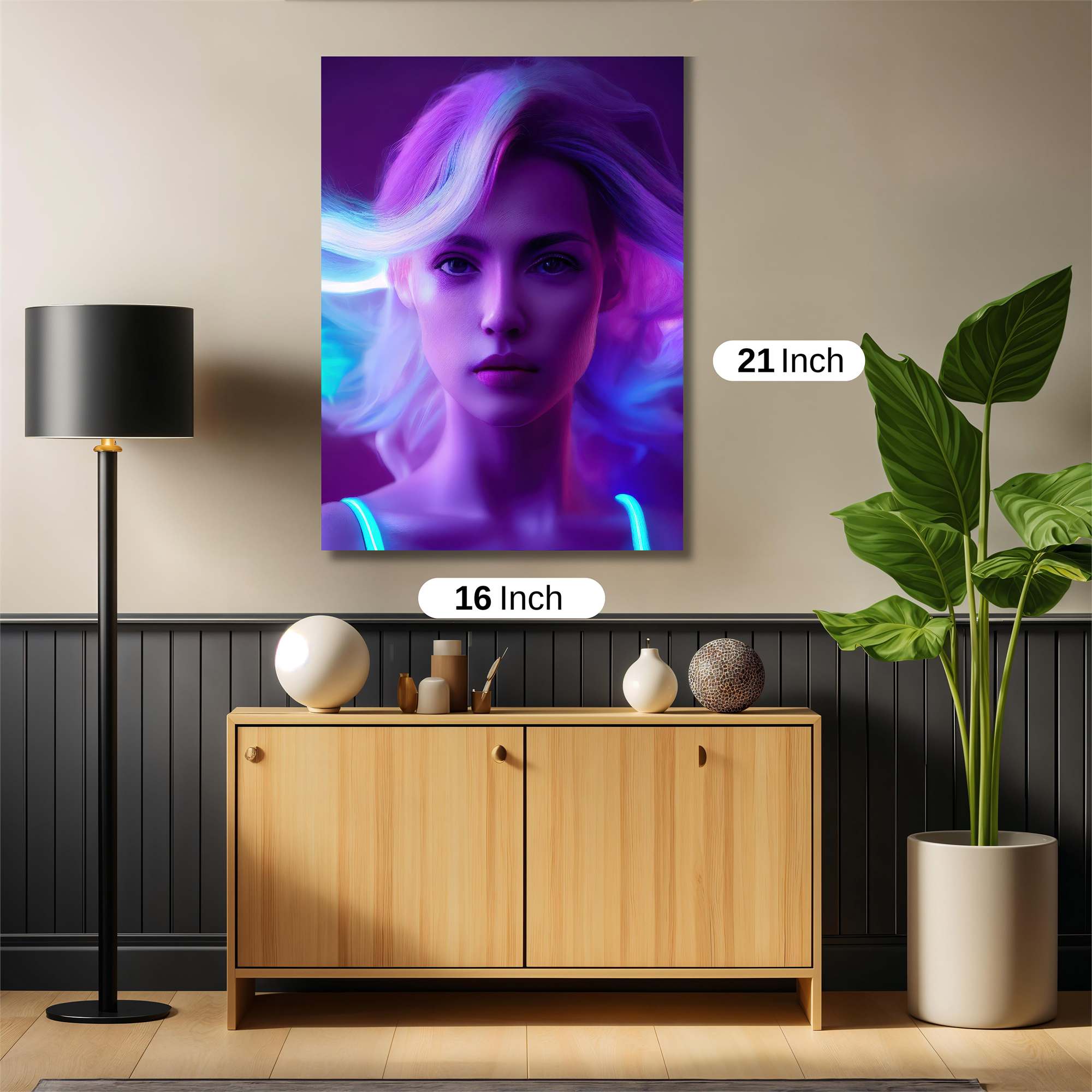 Neon Serenity Safe Wall Magnetic / M