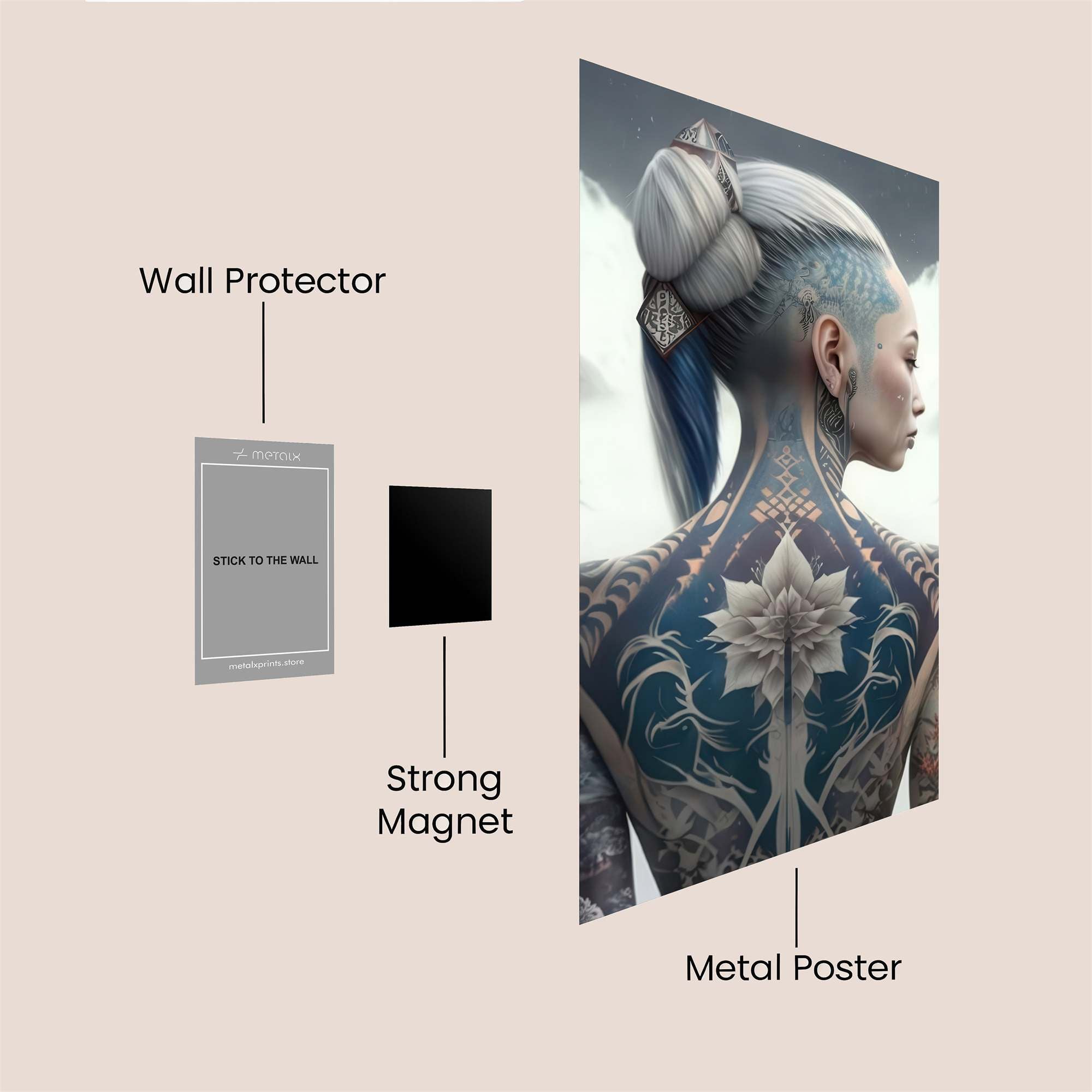 Frost Blossom Safe Wall Magnetic / M