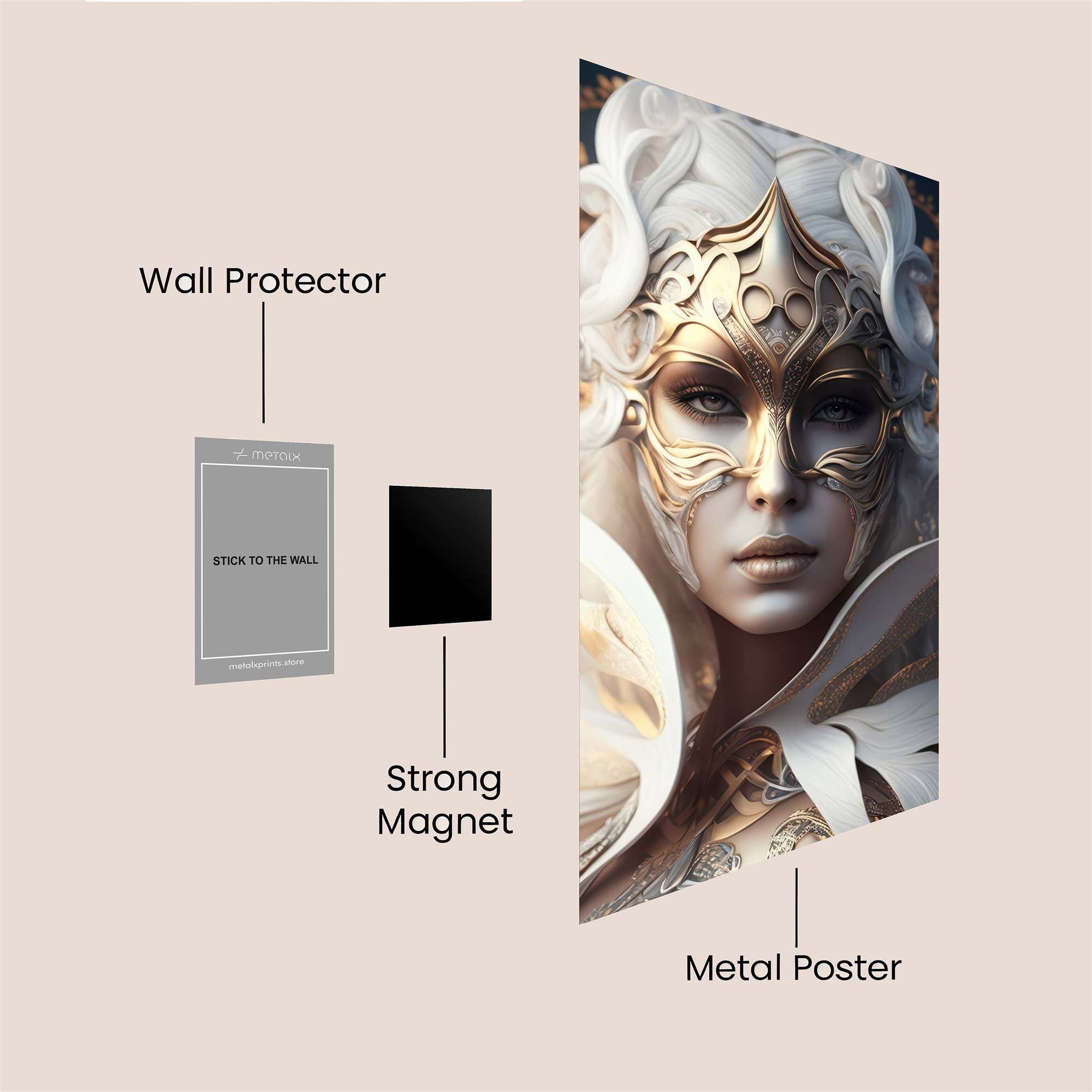 Goddess Serene Safe Wall Magnetic / M