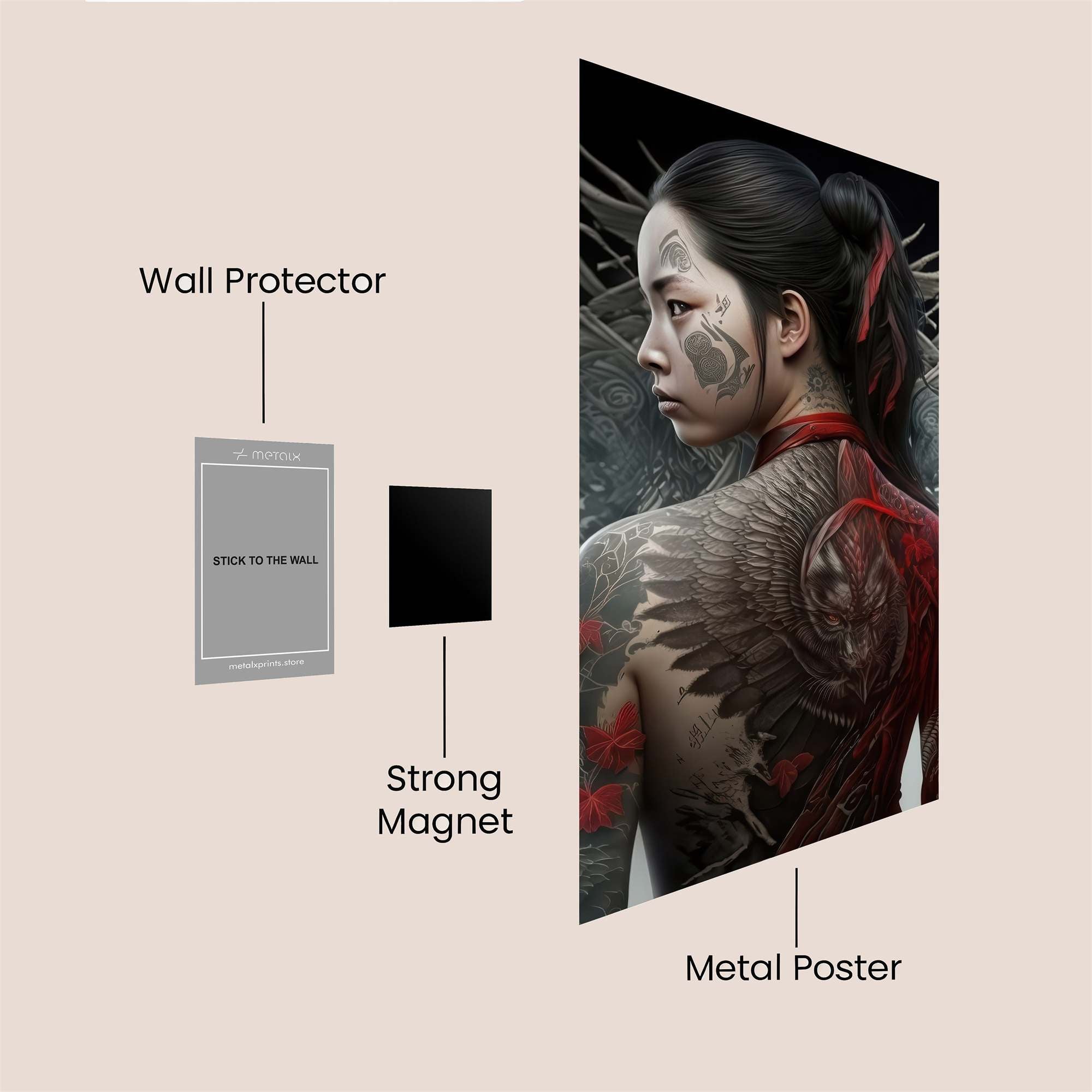 Ink Warrior Safe Wall Magnetic / M