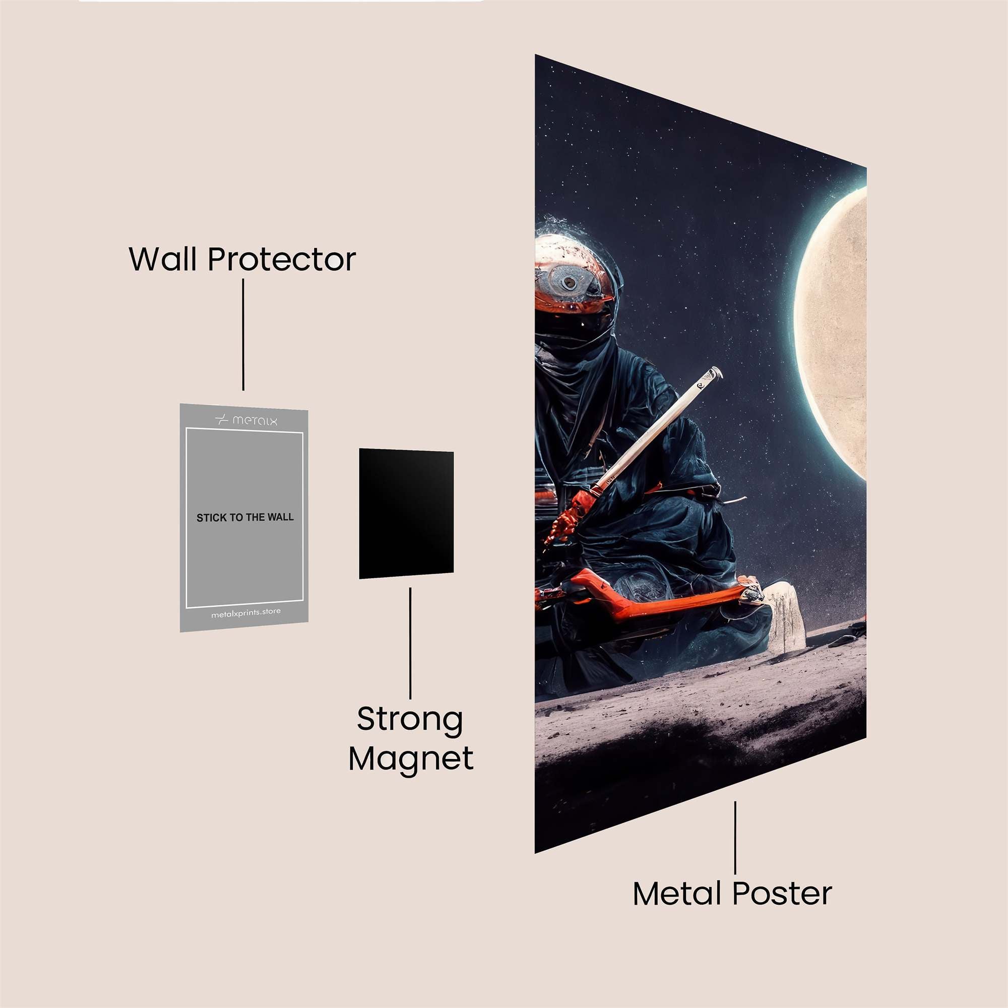 Samurai Serenity Safe Wall Magnetic / M
