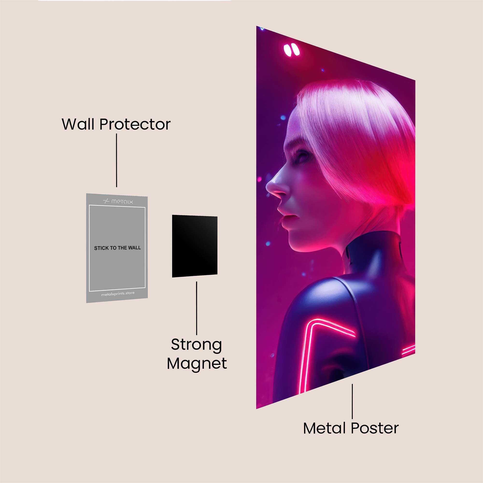 Neon Dream Safe Wall Magnetic / M