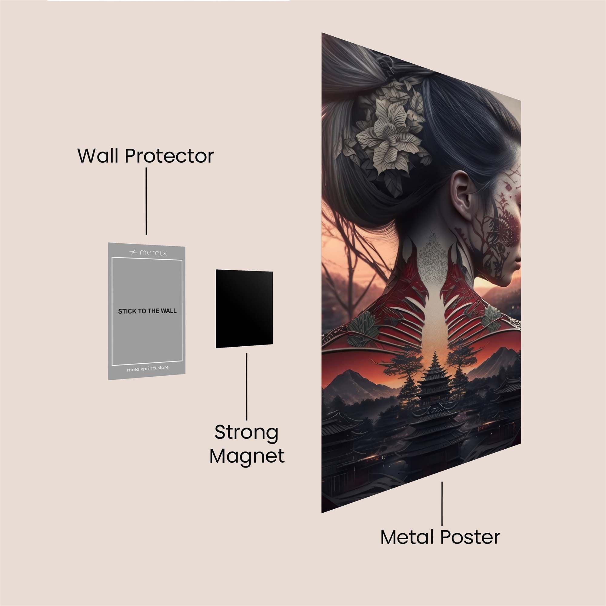 Geisha Serenity Safe Wall Magnetic / M