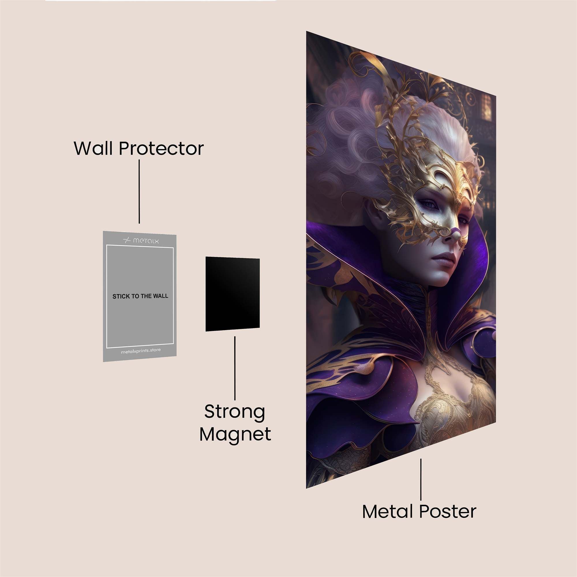 Masked Majesty Safe Wall Magnetic / M