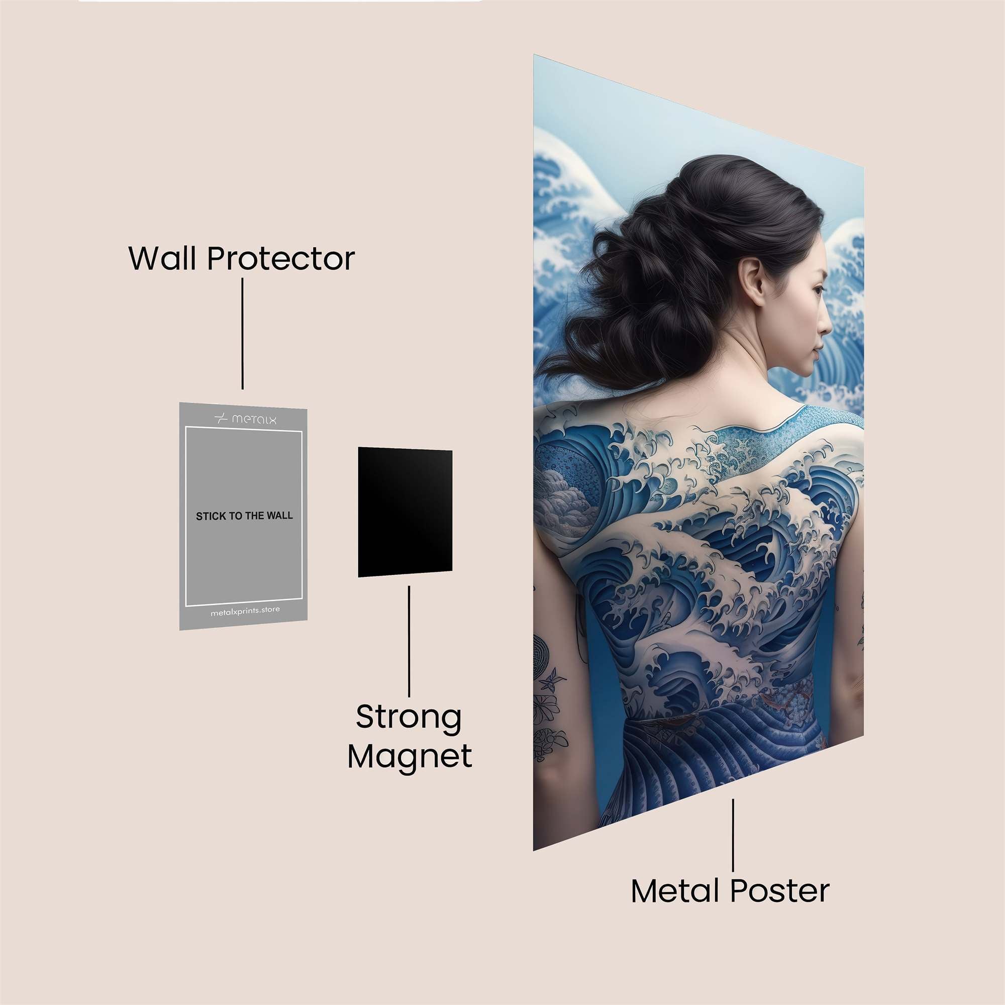 Wave Serenity Safe Wall Magnetic / M