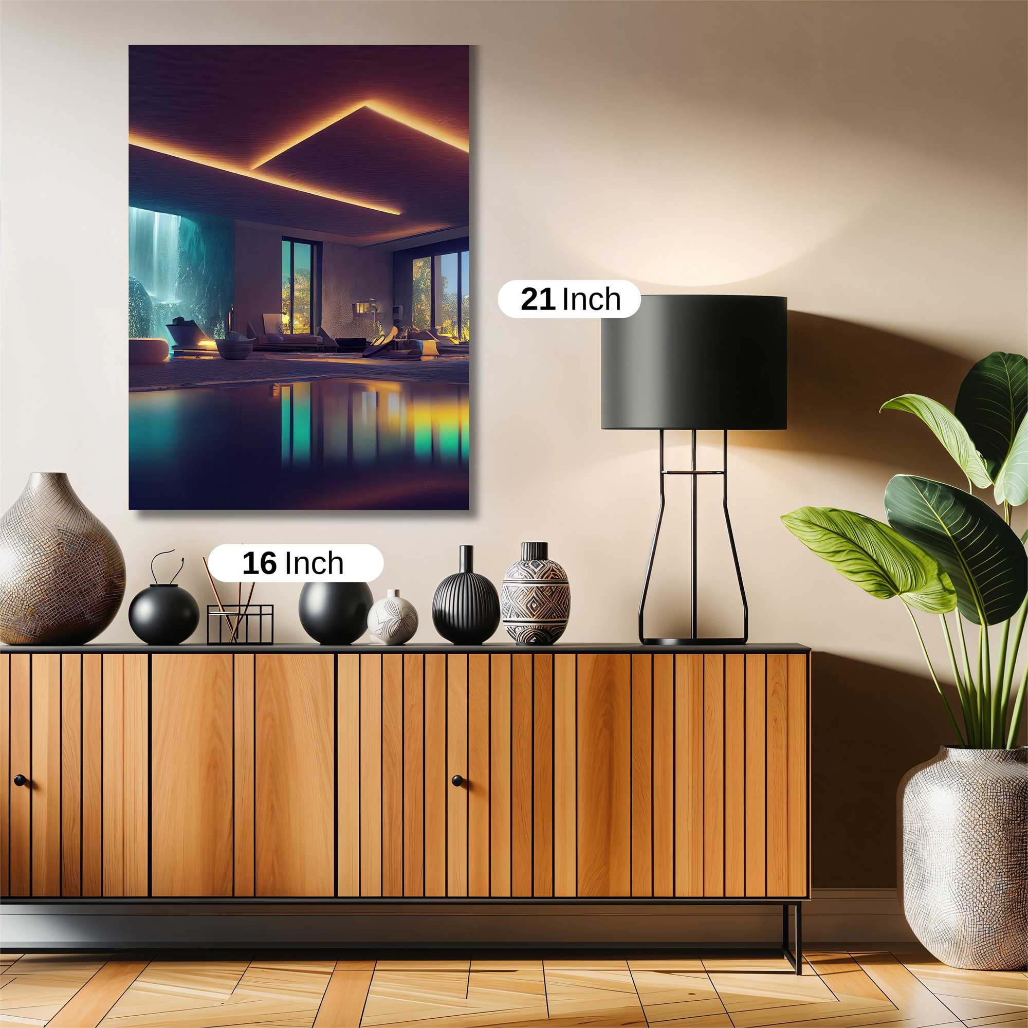 Waterfall Serenity Safe Wall Magnetic / M
