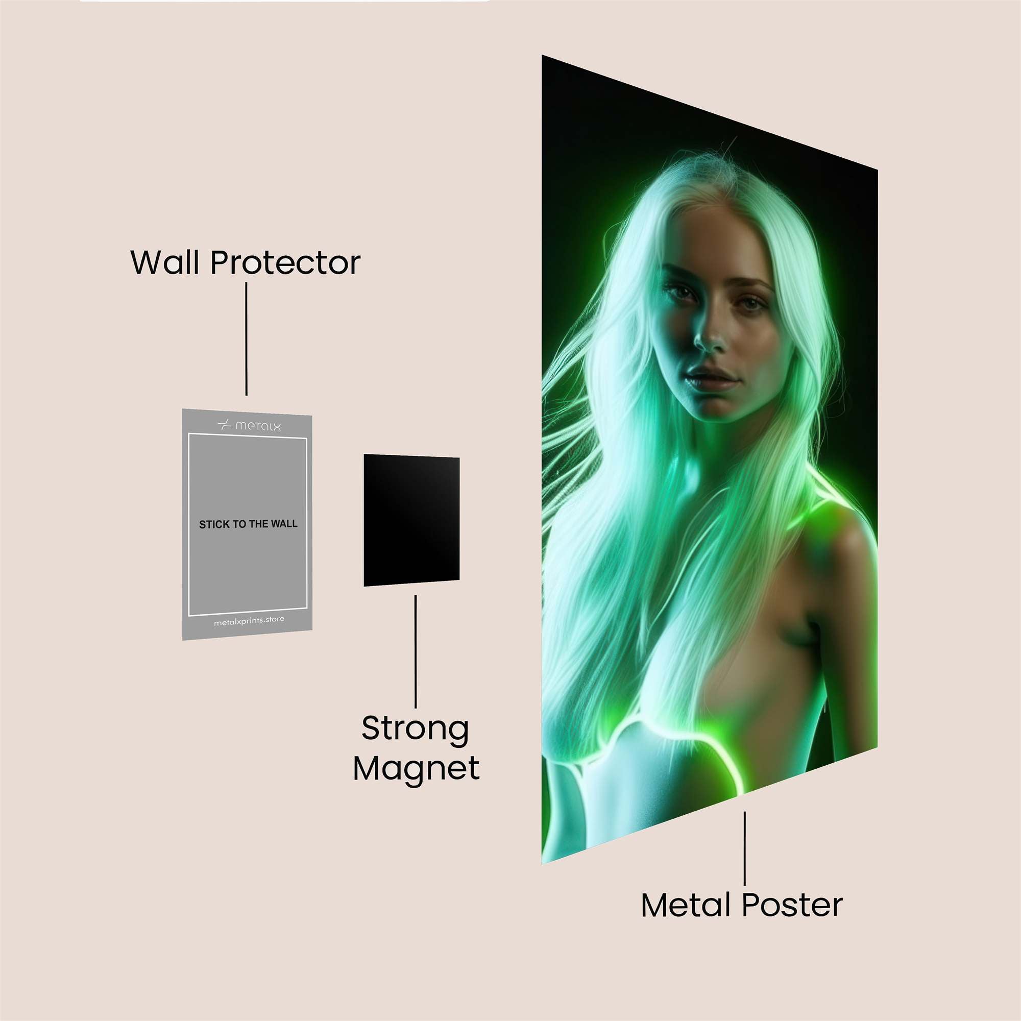 Luminous Enigma Safe Wall Magnetic / M