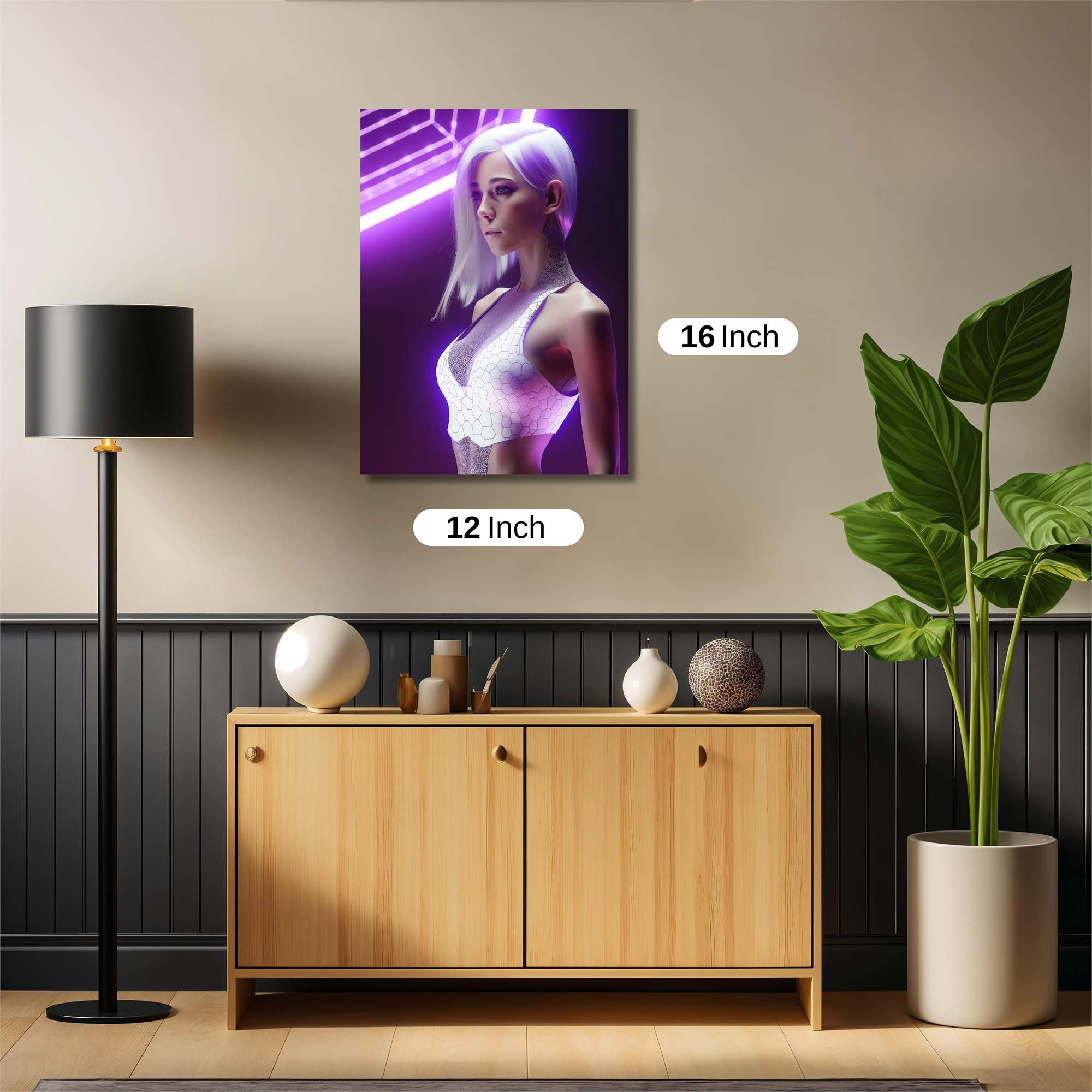 Neon Serenity Safe Wall Magnetic / M