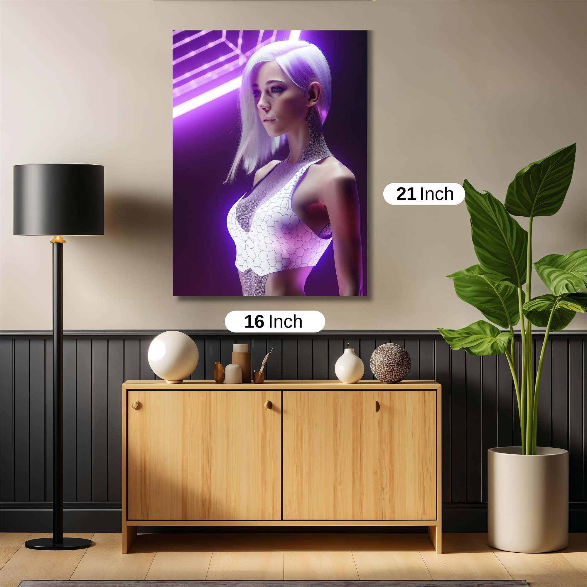 Neon Serenity Safe Wall Magnetic / M