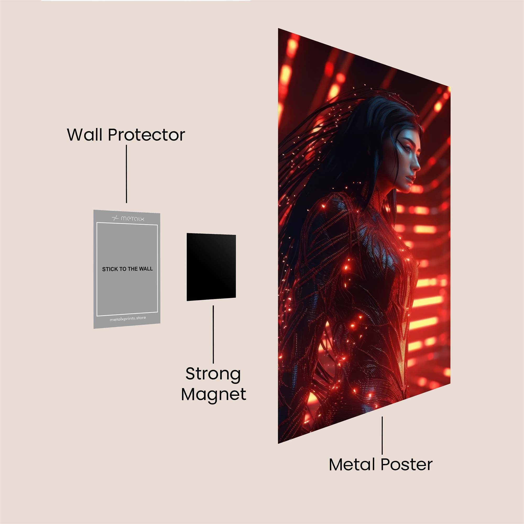 Neon Enigma Safe Wall Magnetic / M