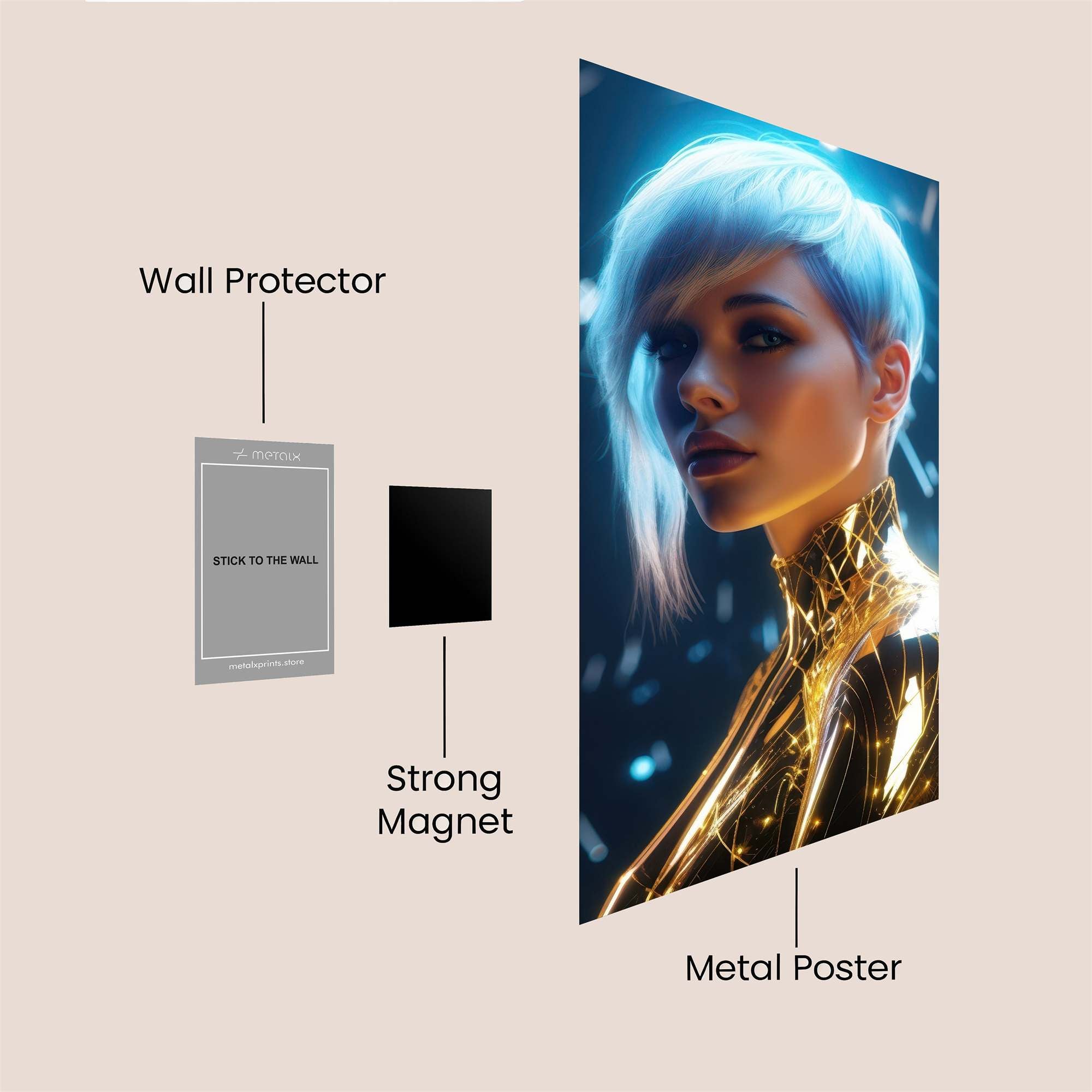 Neon Enigma Safe Wall Magnetic / M