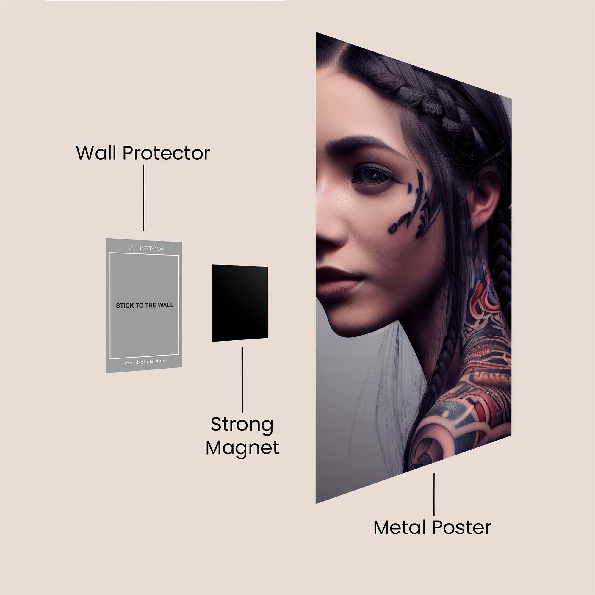 Tattooed Enigma Safe Wall Magnetic / M