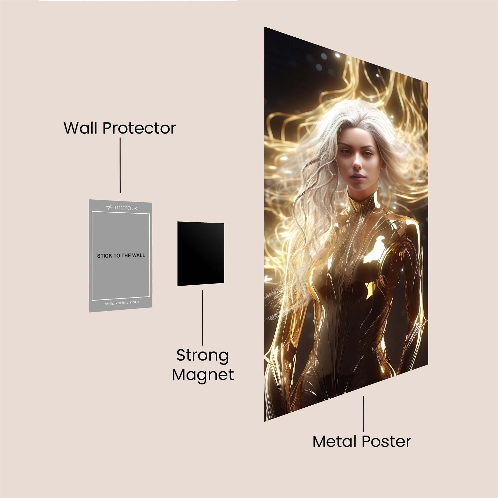 Goddess Radiant Safe Wall Magnetic / M