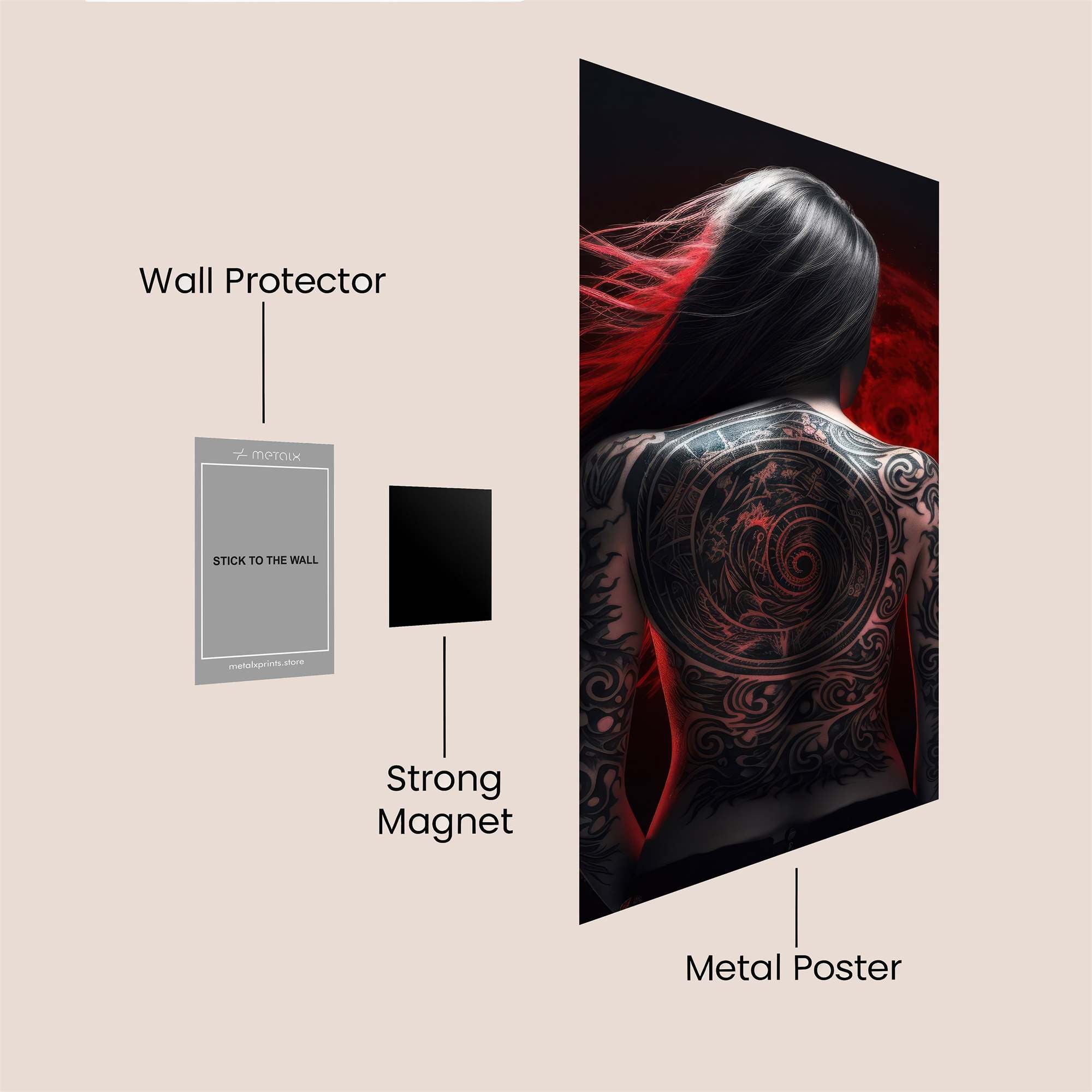 Tattoo Enigma Safe Wall Magnetic / M