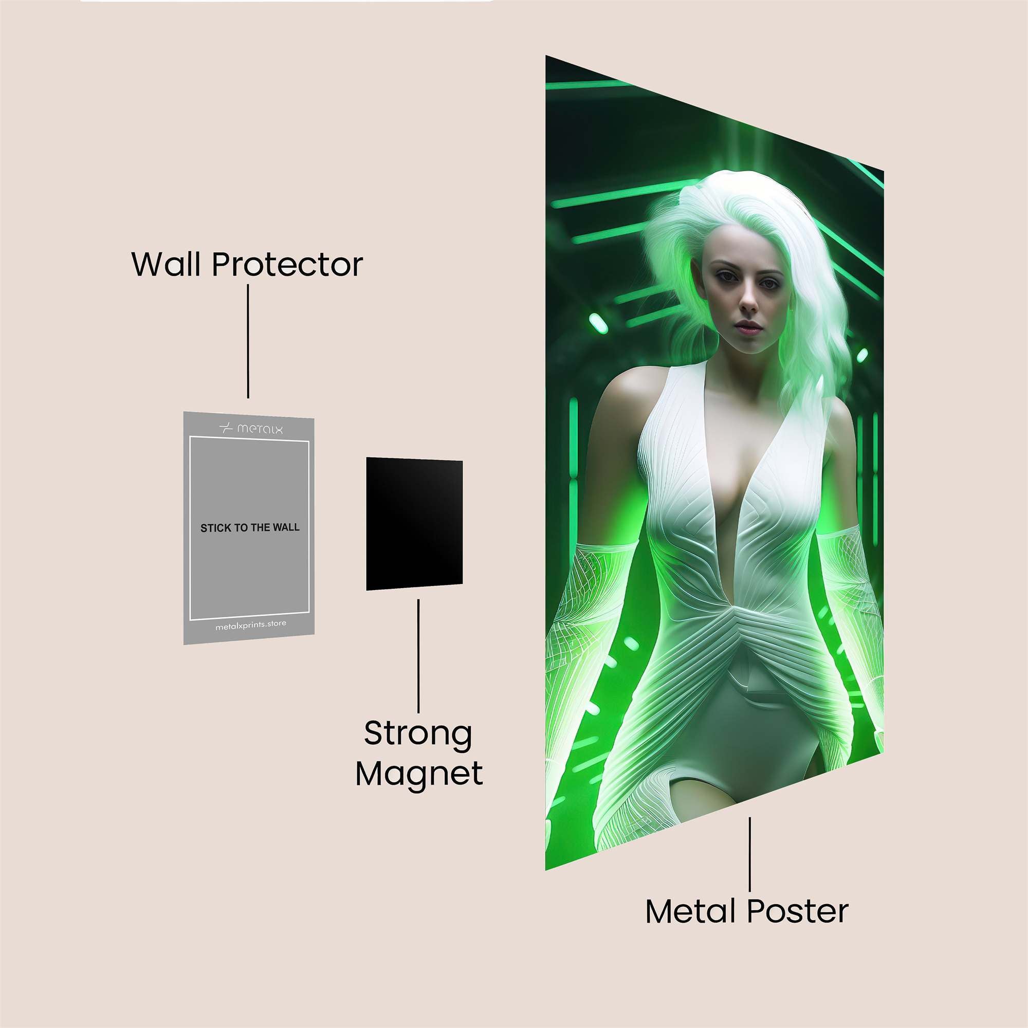 Neon Enigma Safe Wall Magnetic / M
