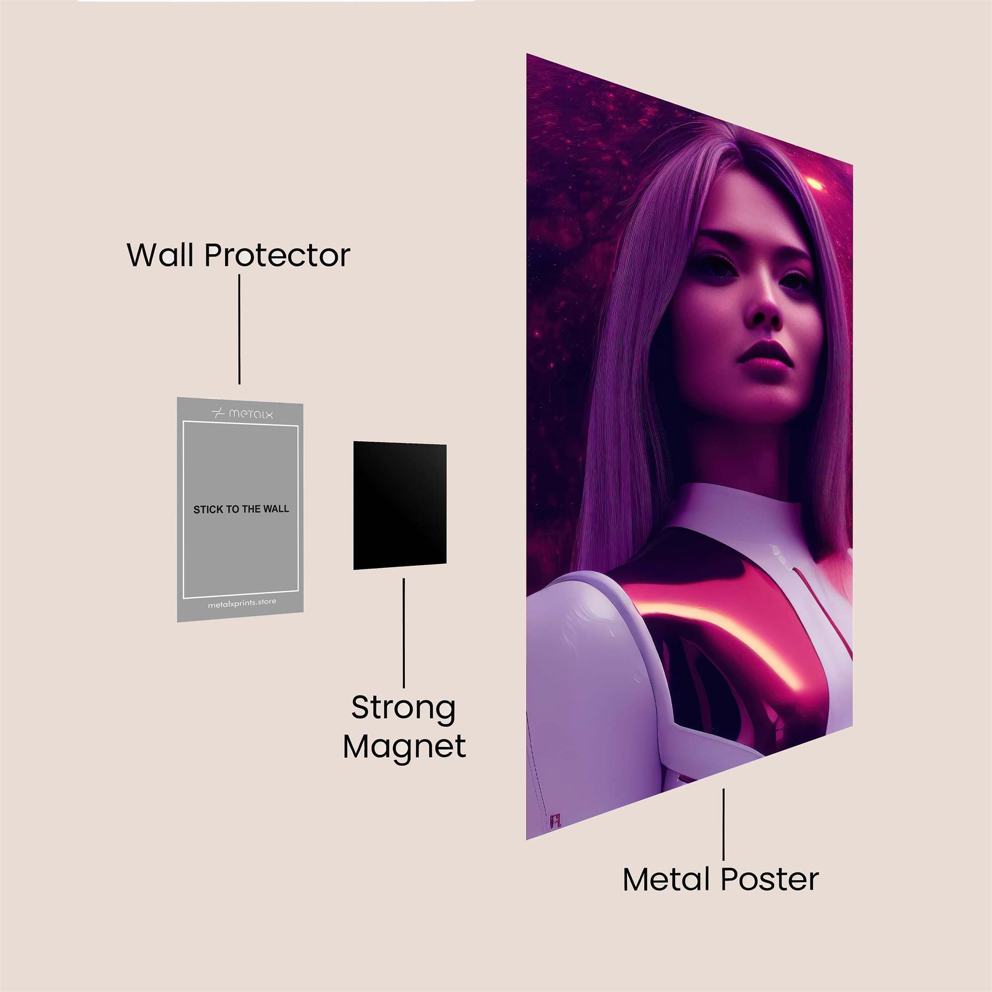 Cosmic Enigma Safe Wall Magnetic / M