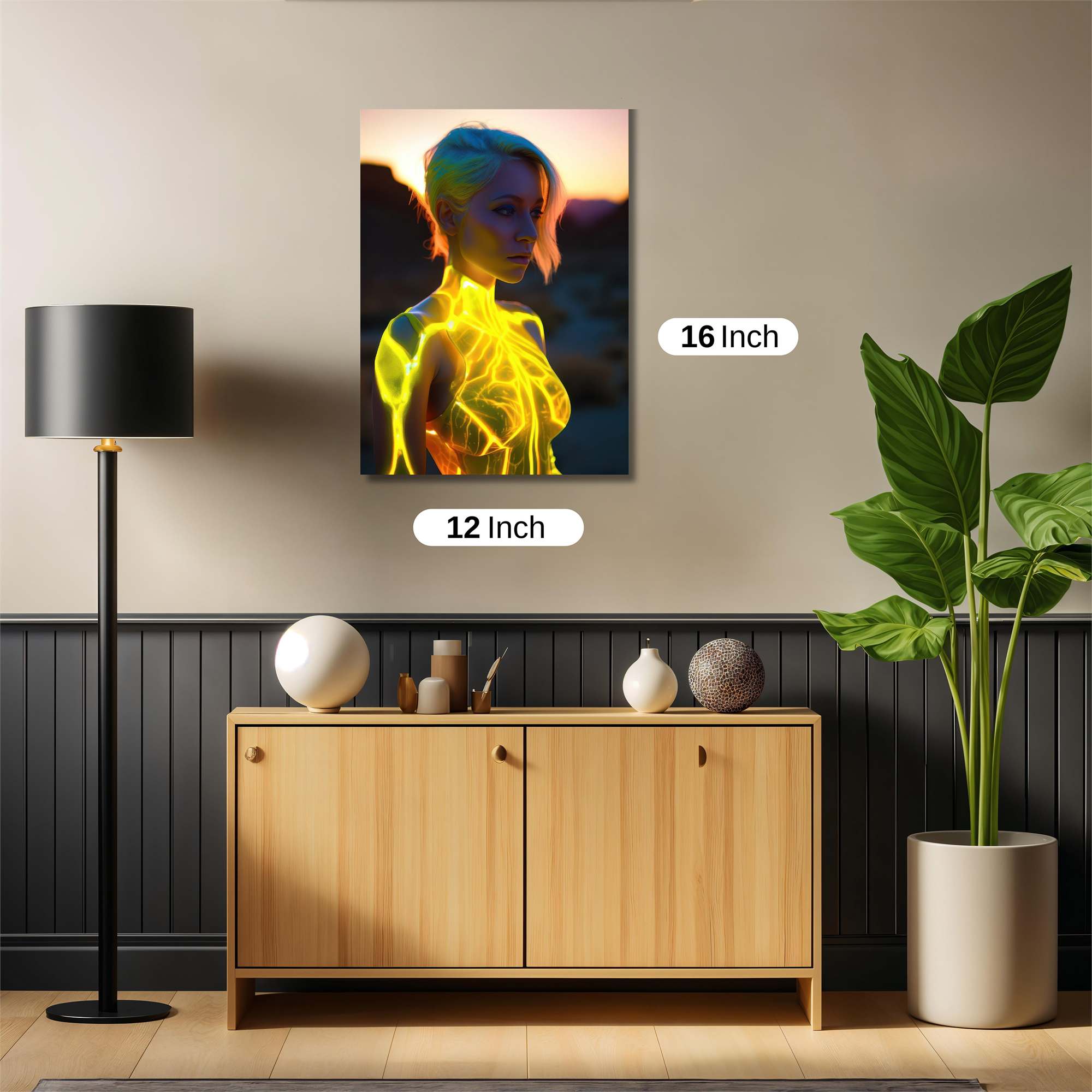 Neon Serenity Safe Wall Magnetic / M