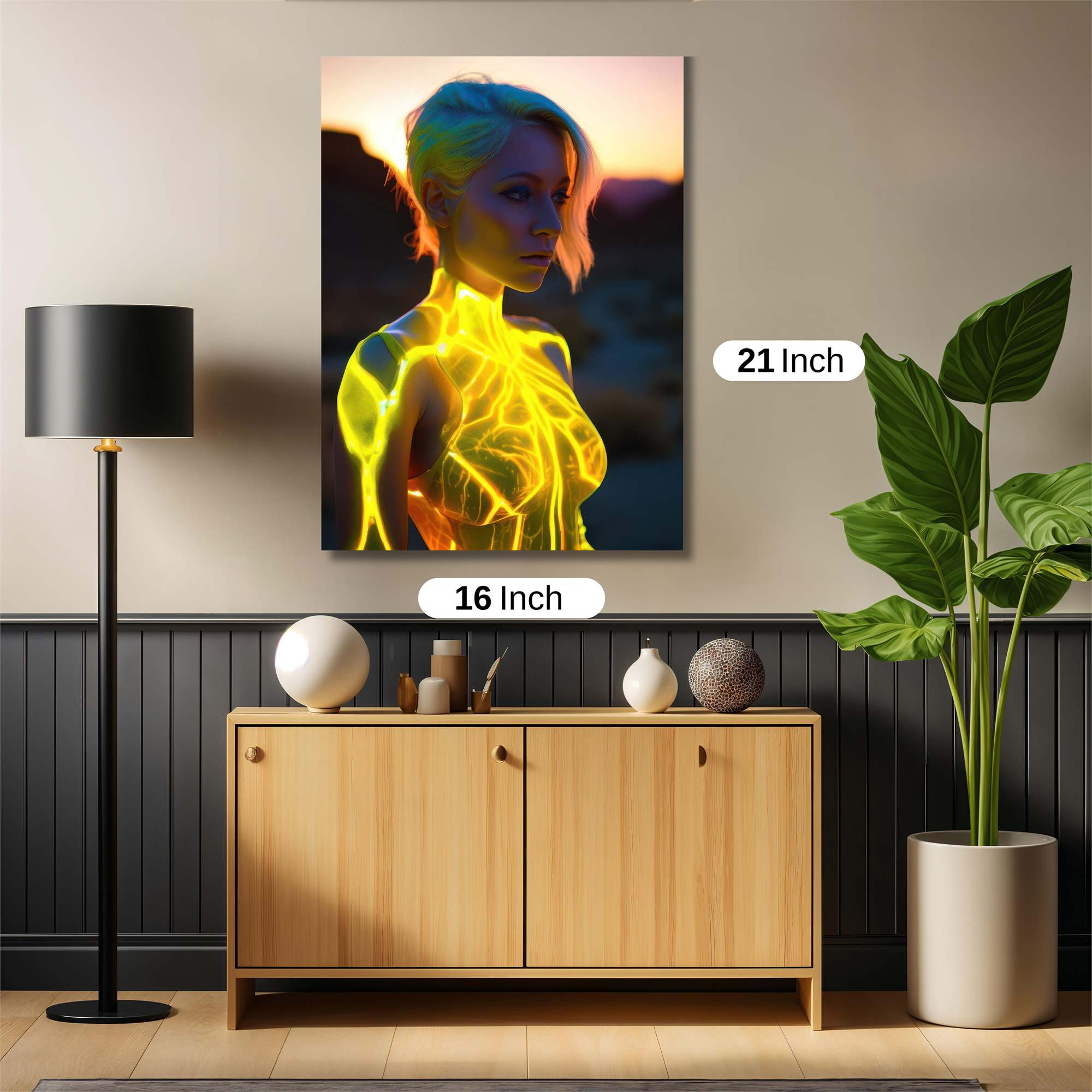 Neon Serenity Safe Wall Magnetic / M