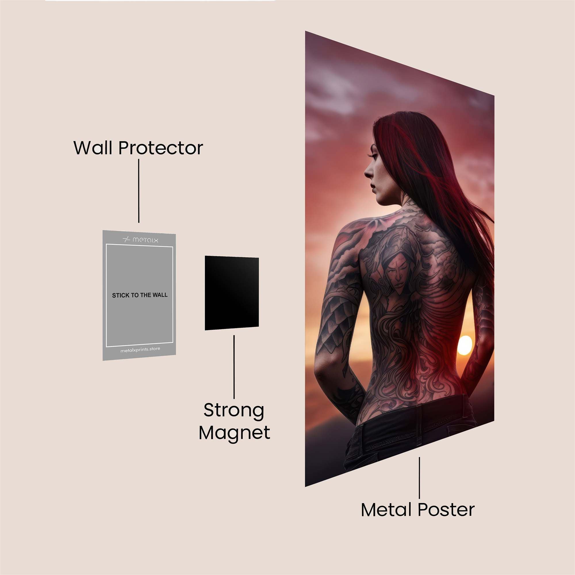 Sunset Serenity Safe Wall Magnetic / M
