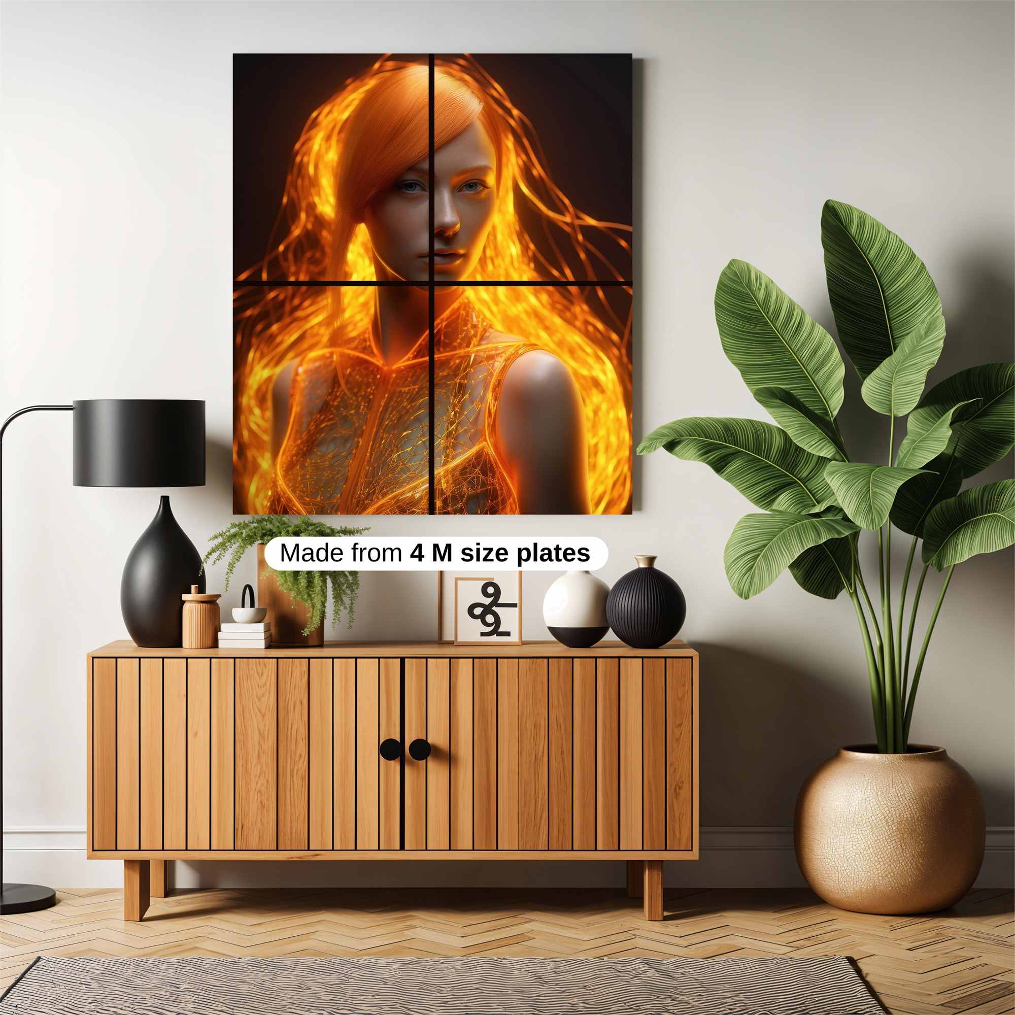 Flame Enigma Safe Wall Magnetic / M