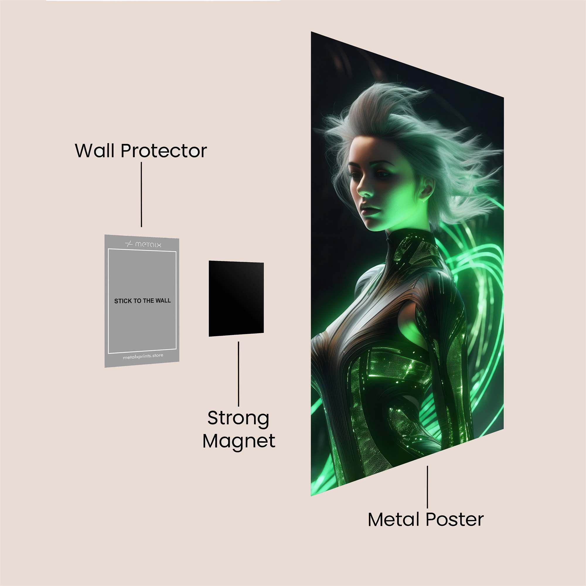 Neon Empress Safe Wall Magnetic / M